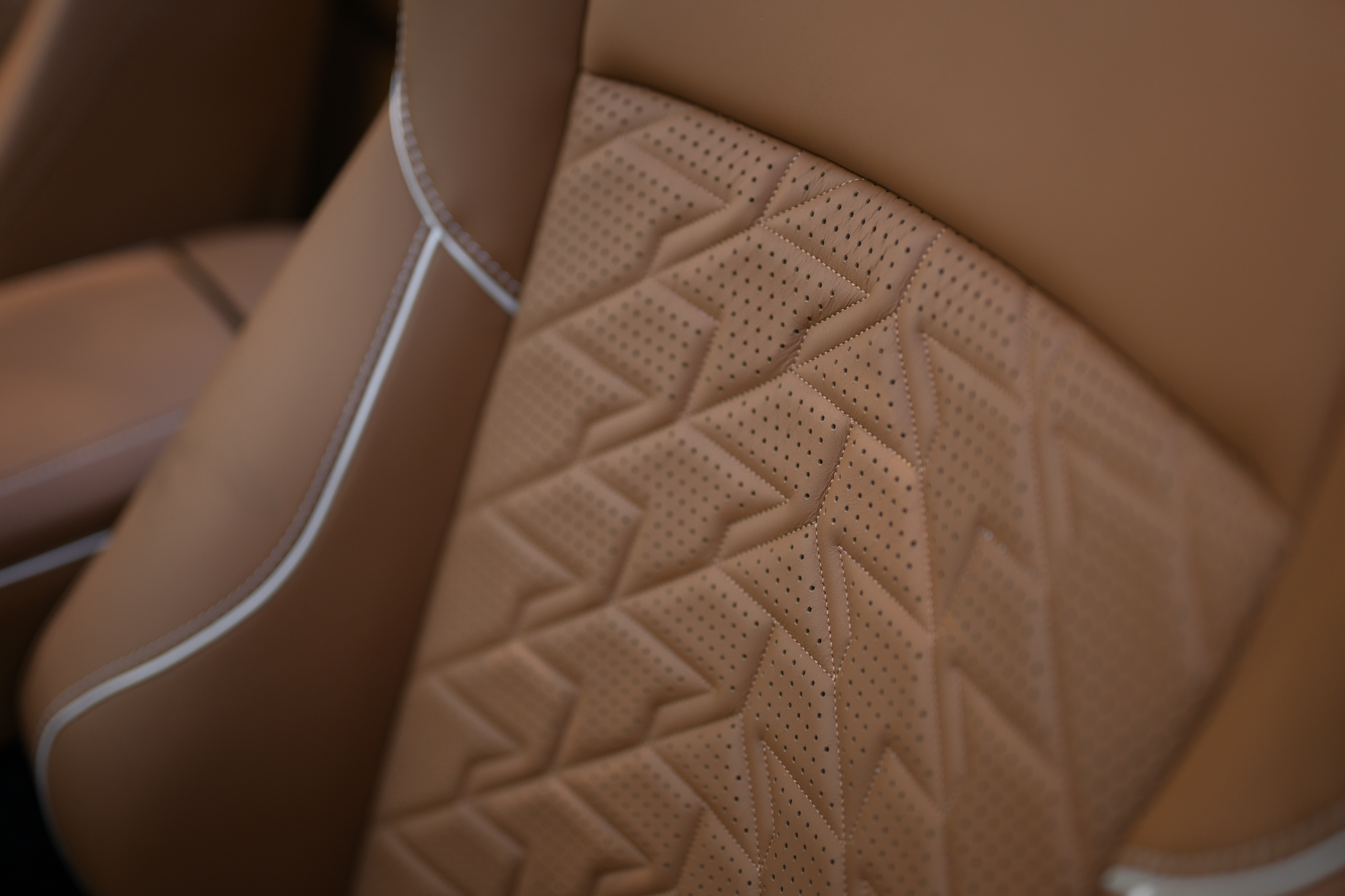 Aston Martin Vanquish Volante upholstery detail