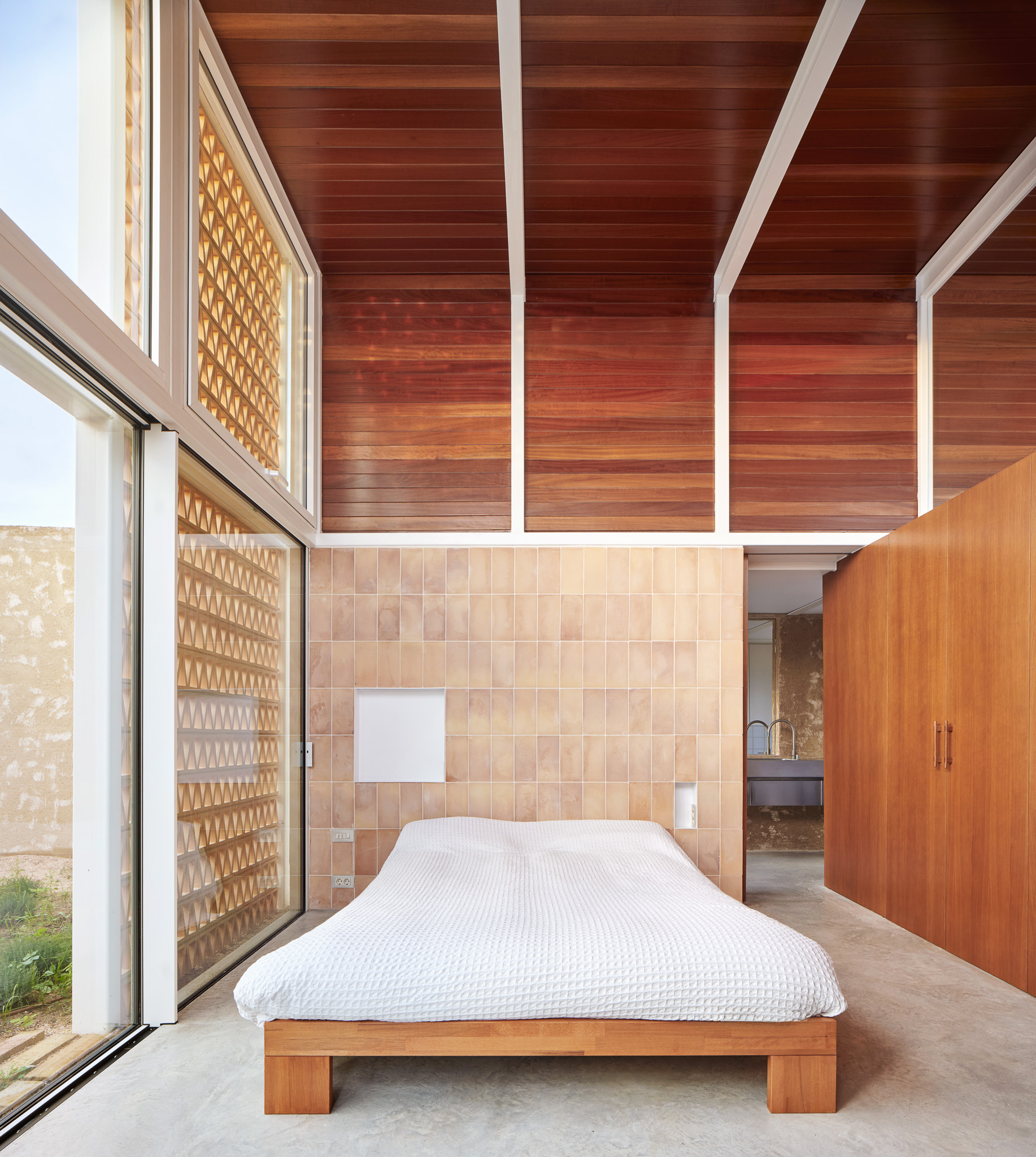 The main bedroom at Casa Tres Patis