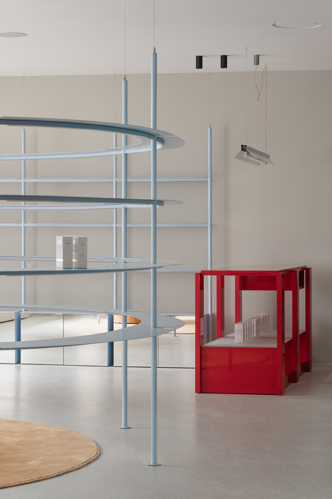 Interiors of Njoy, a sex shop in Kyiv