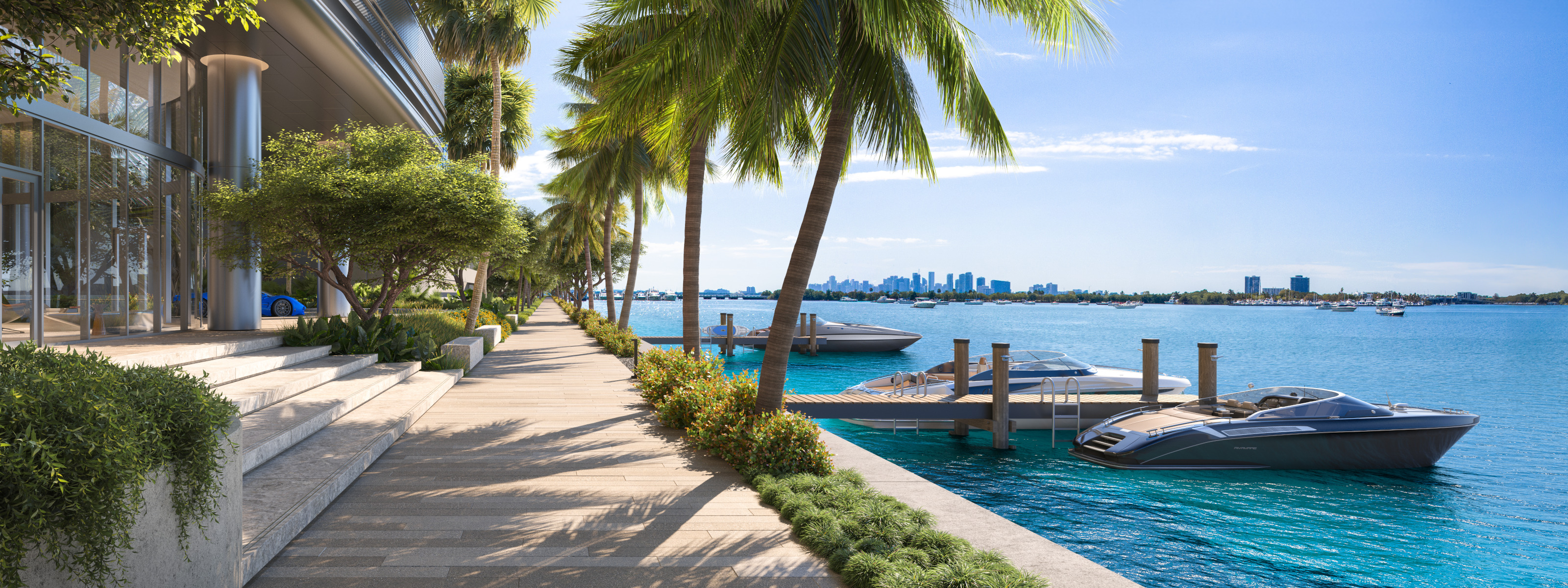 The Pagani Residences in Miami will be accompanied by a new Boardwalk Marina