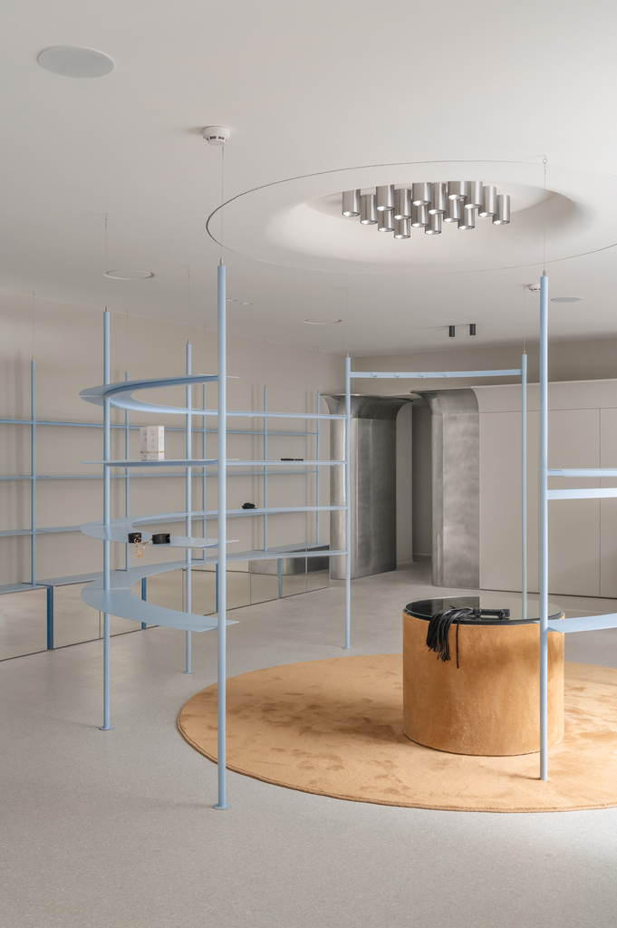 Interiors of Njoy, a sex shop in Kyiv