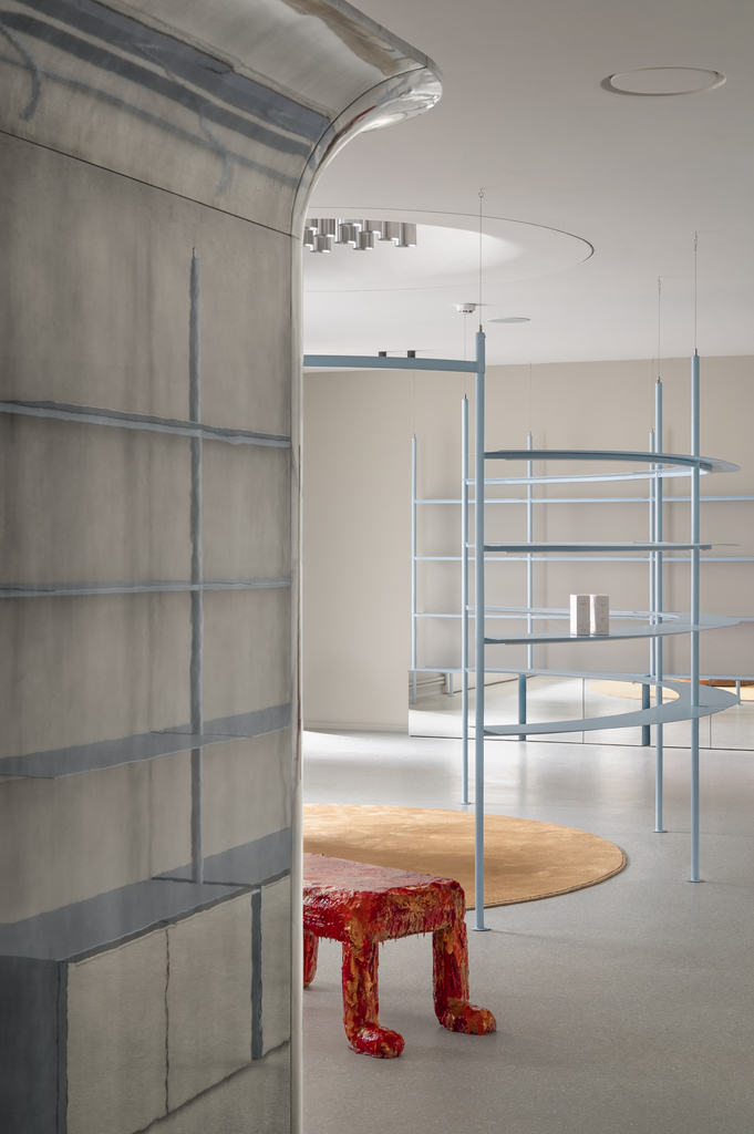 Interiors of Njoy, a sex shop in Kyiv