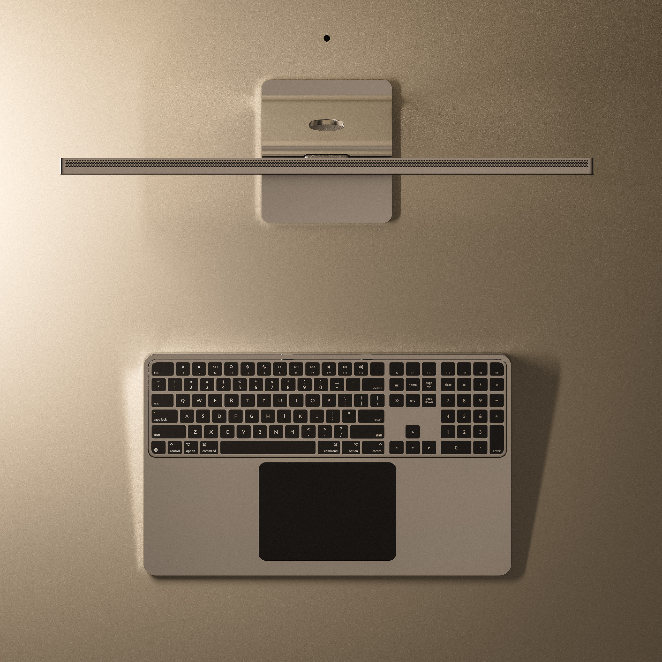 Vertical MacBook Stand and Magic Duo S Tray