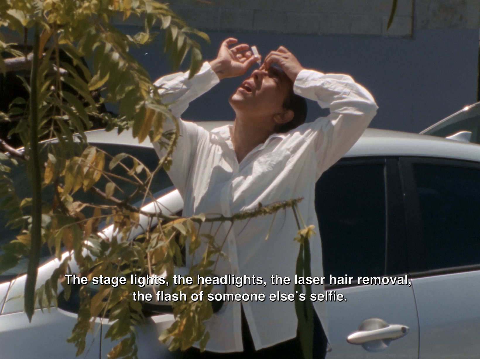 New Theater Hollywood. Still from episode one of Calla Henkel and Max Pitegoff&amp;rsquo;s Theater, 2024. Pictured: Leilah Weinraub