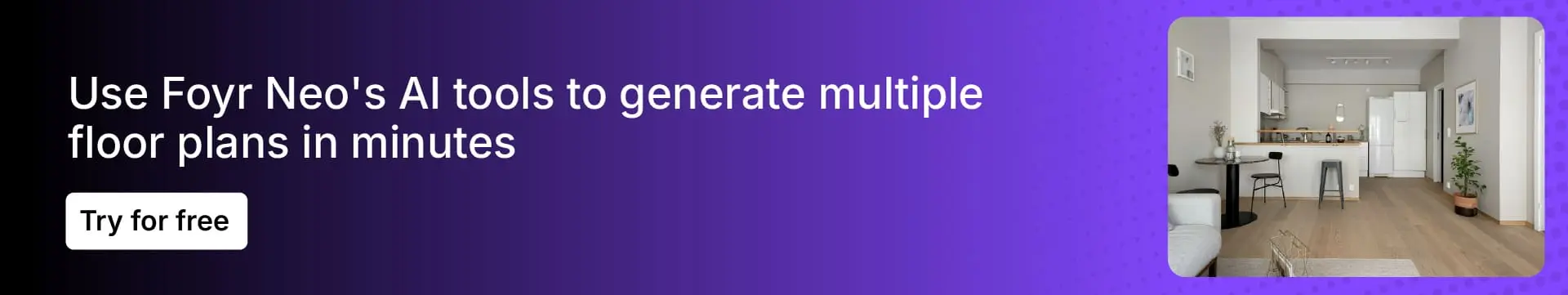 Use Foyr Neo's AI feature for generating different floor plans