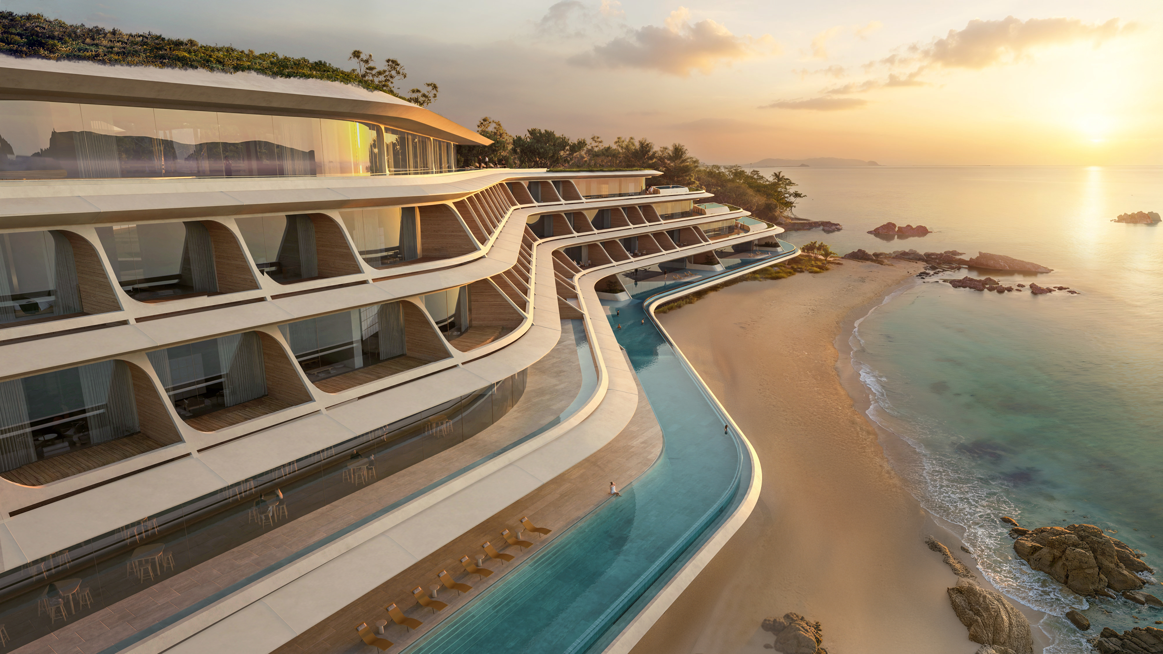 not a hotel okinawa designed by zaha hadid architects