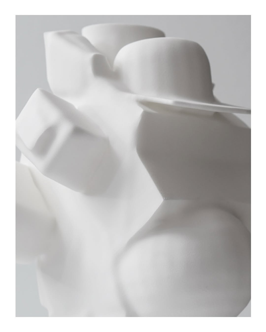 Front Design white vase