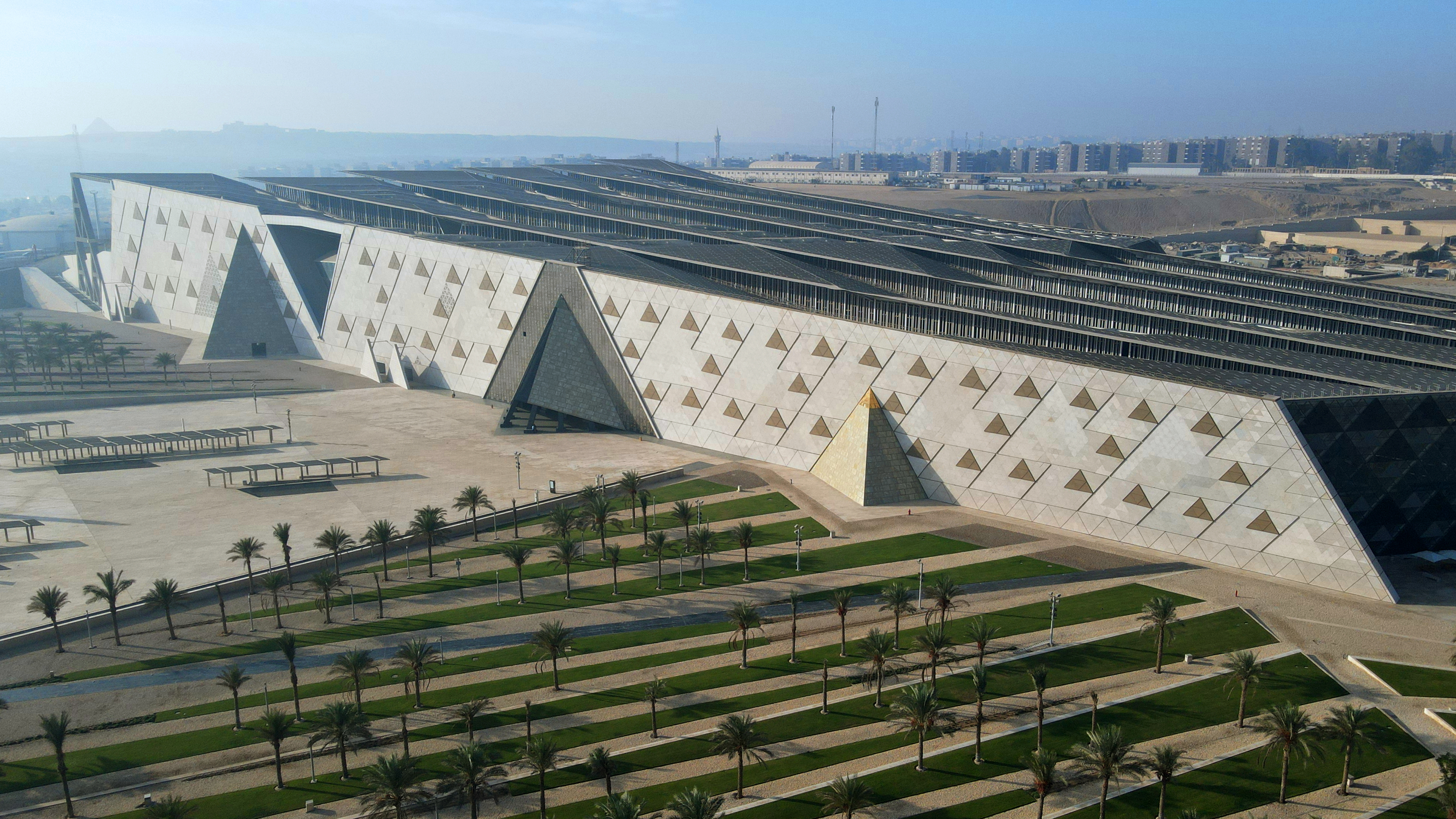 grand egyptian museum in giza, designed by heneghan peng architects
