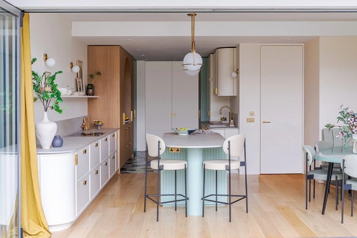 an art deco kitchen in notting hill by kate feather 12