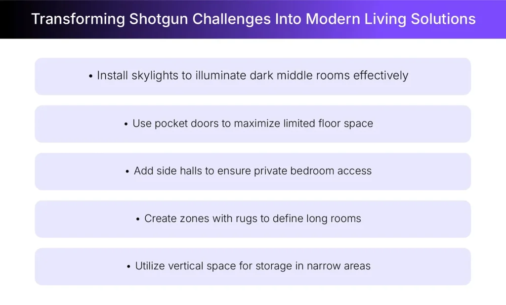 Turn shotgun house challenges into great homes