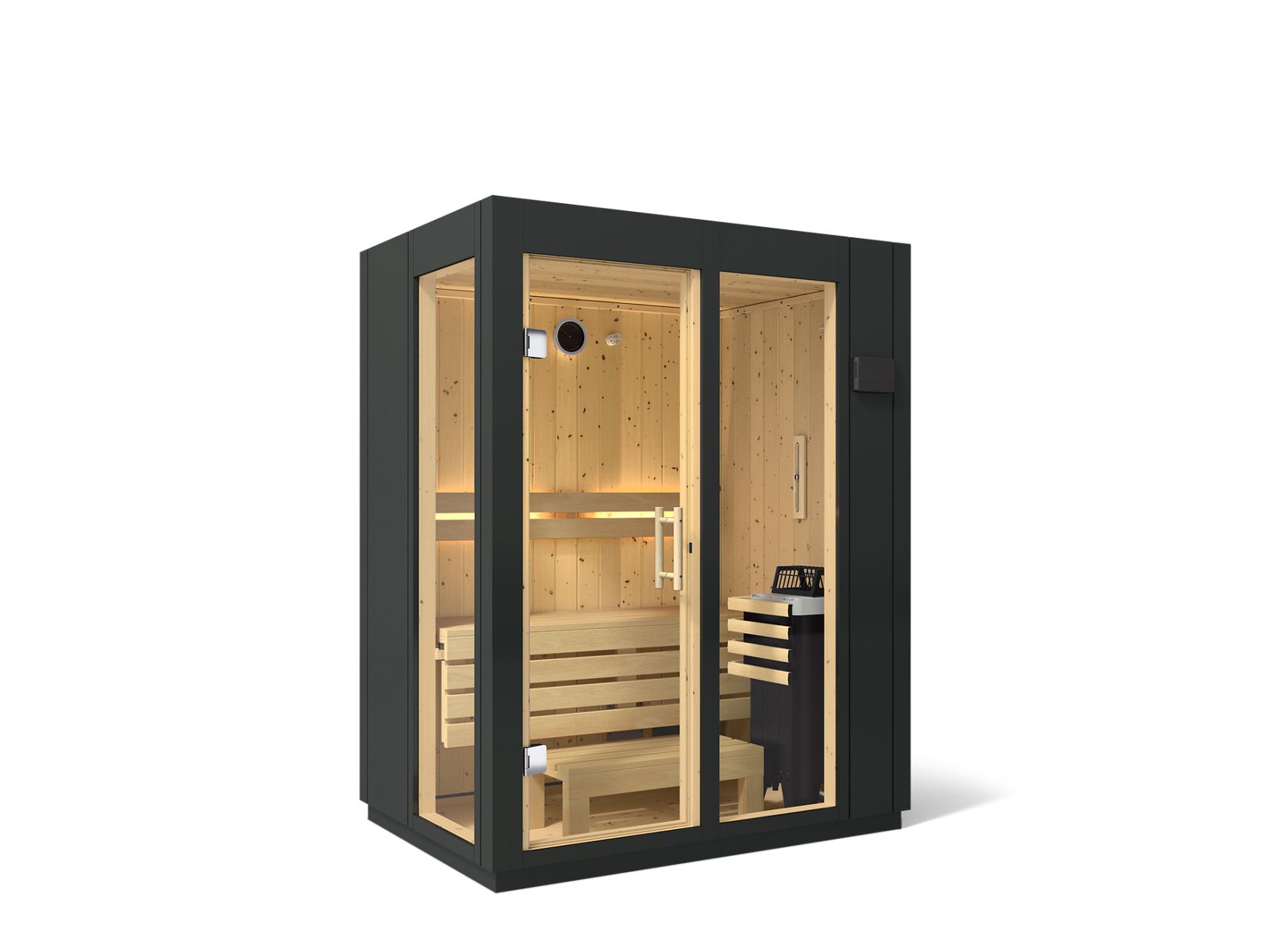 Two-Person Indoor Sauna With Floor