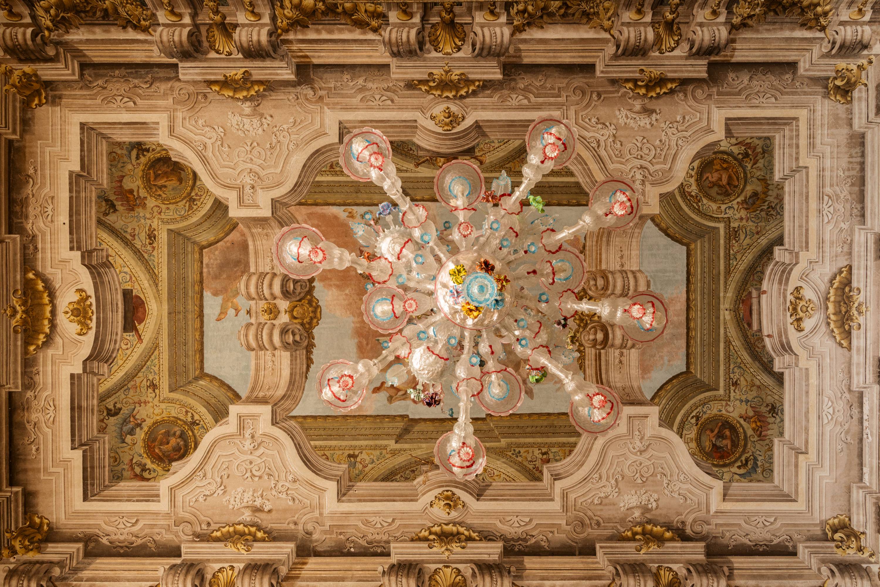 Ornate Rococo palazzo interior