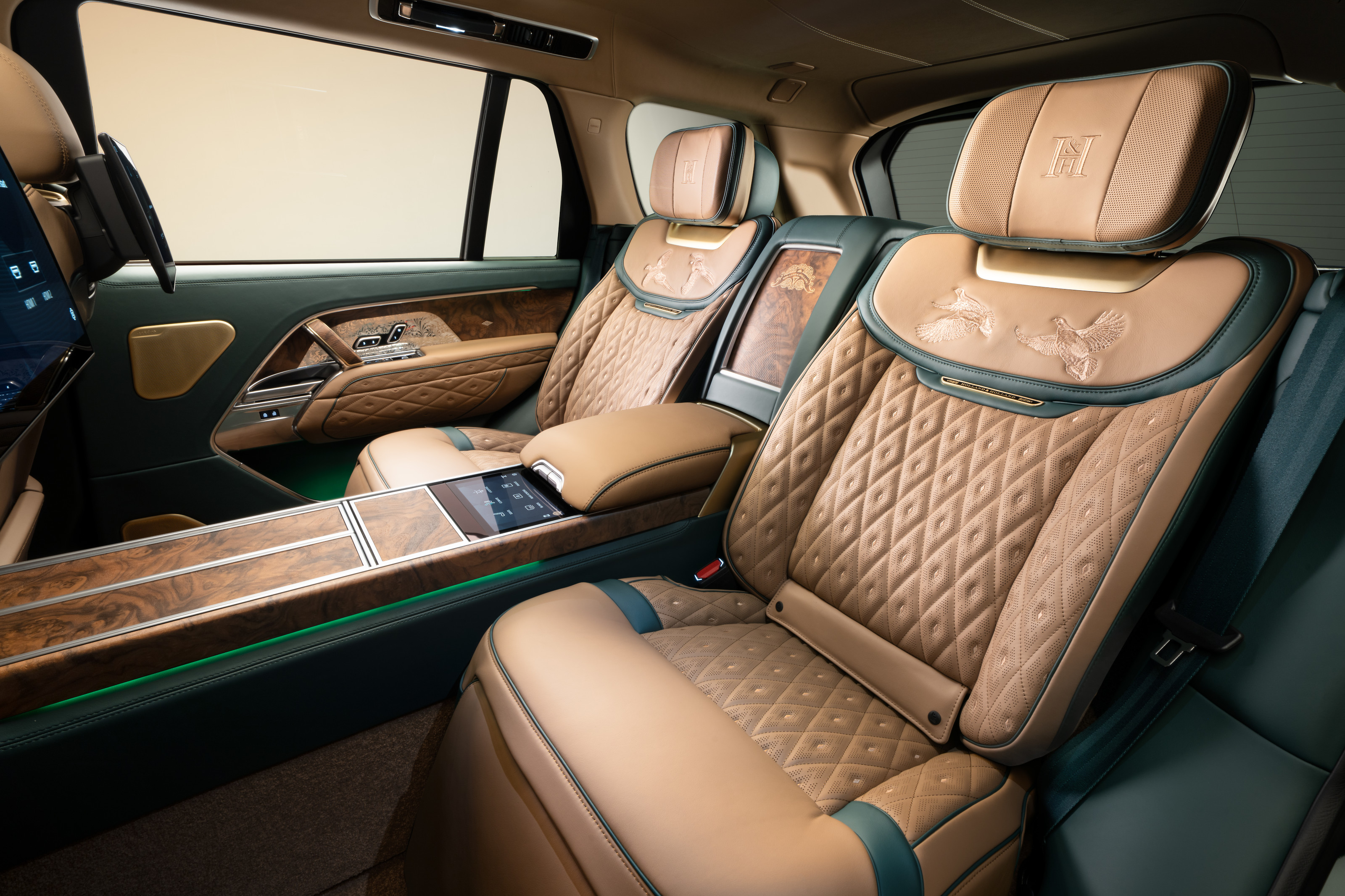 Rear seats in the Holland &amp;amp; Holland Edition Range Rover by Overfinch