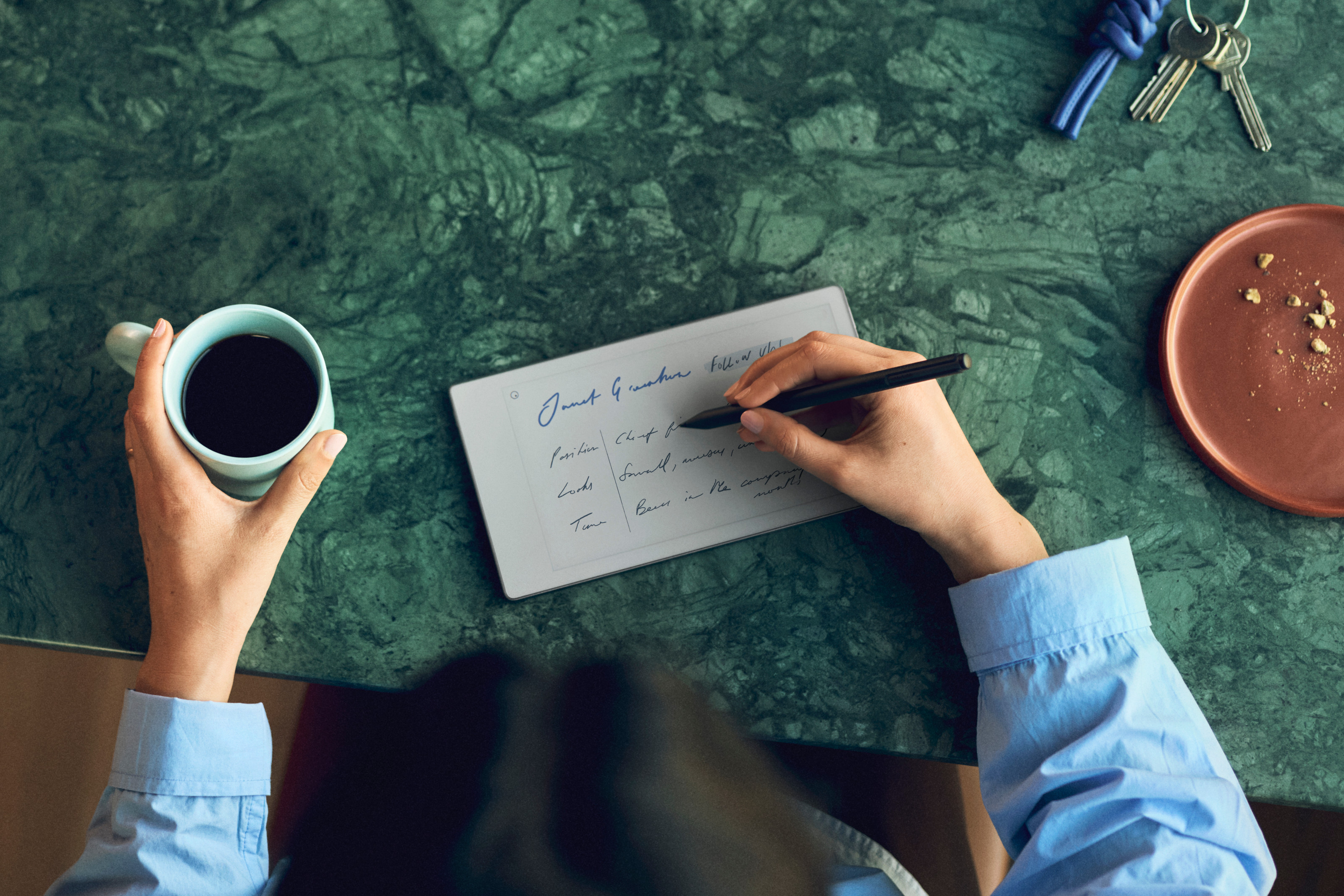 The reMarkable Paper Pro Move in landscape mode