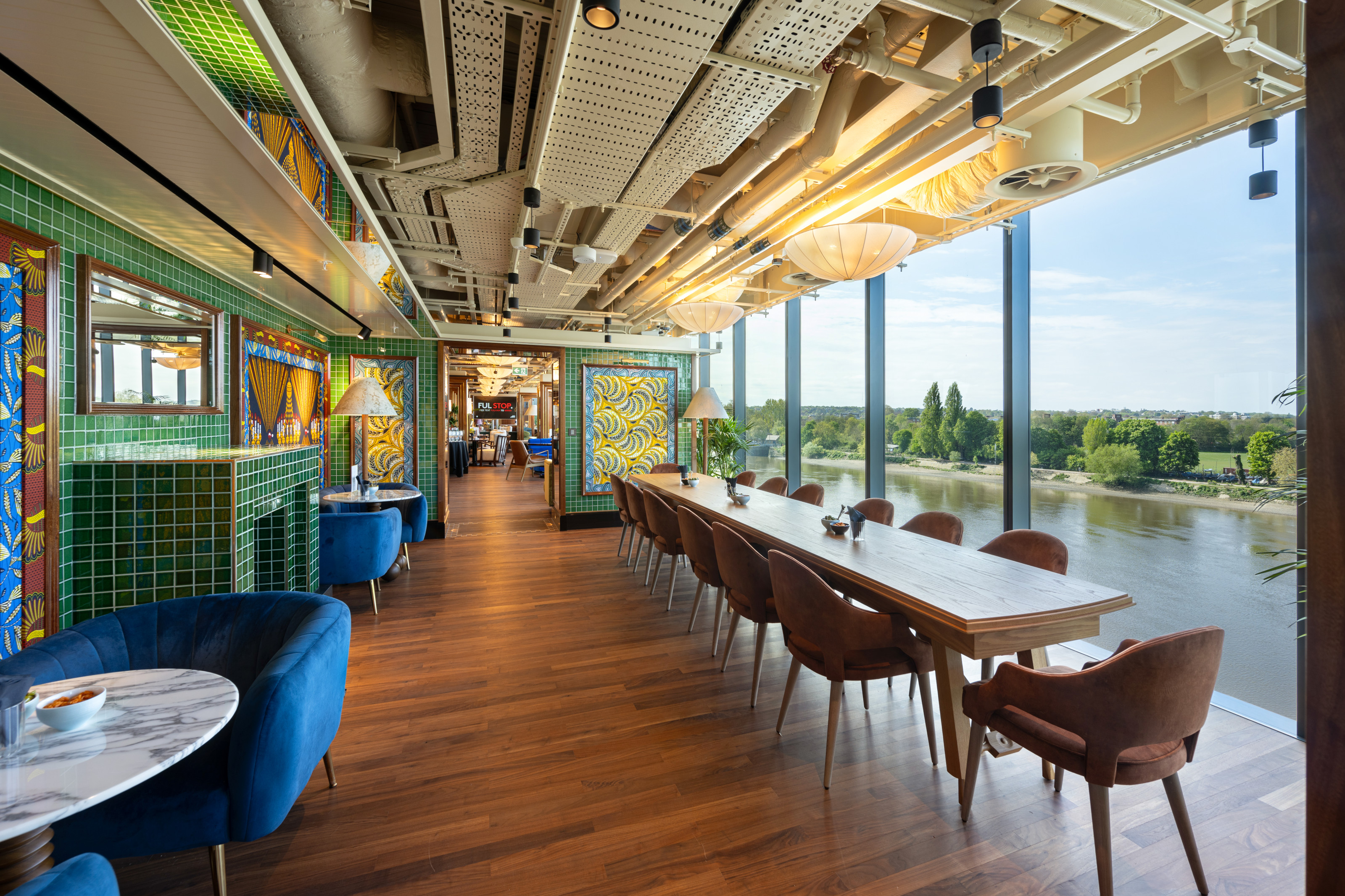 Inside the new Riverside Stand, with interiors by Stuart Forbes Associates