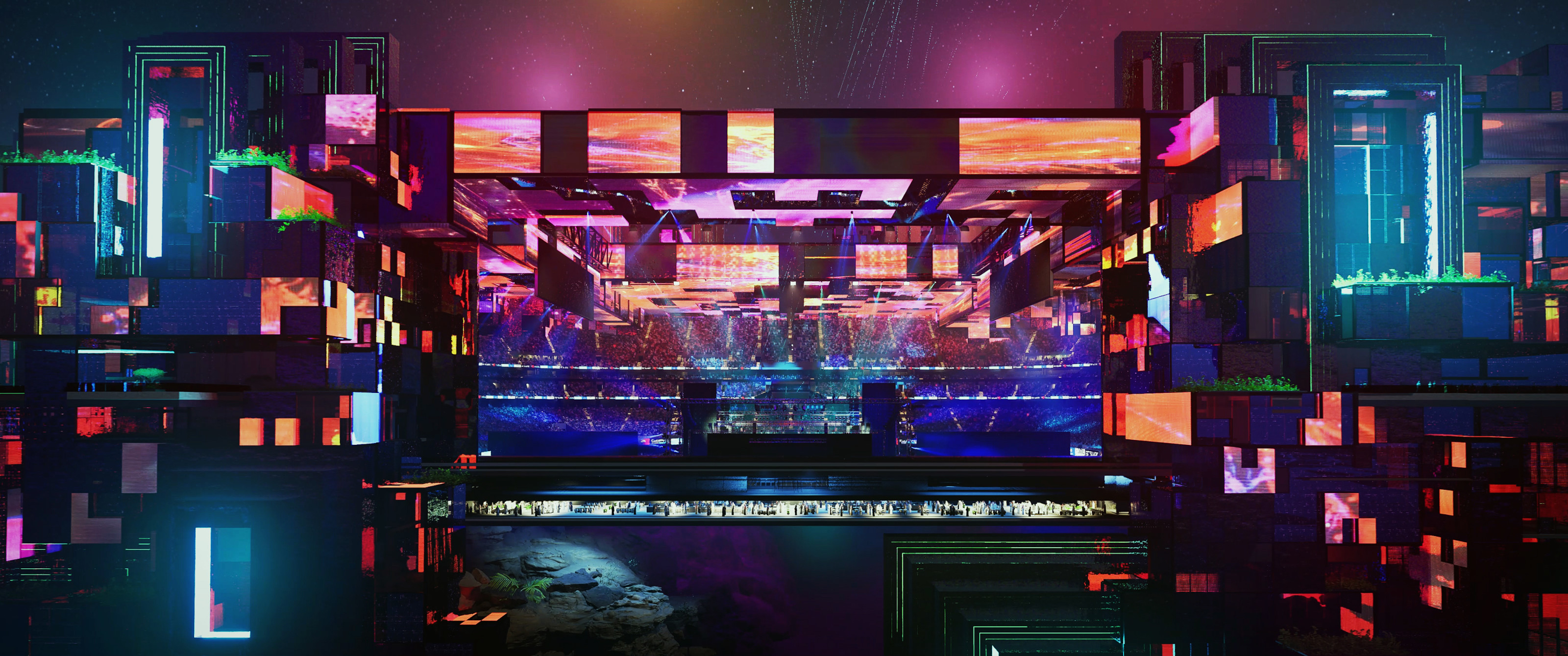 A render of the Prince Mohammed Bin Salman Stadium in Riyadh