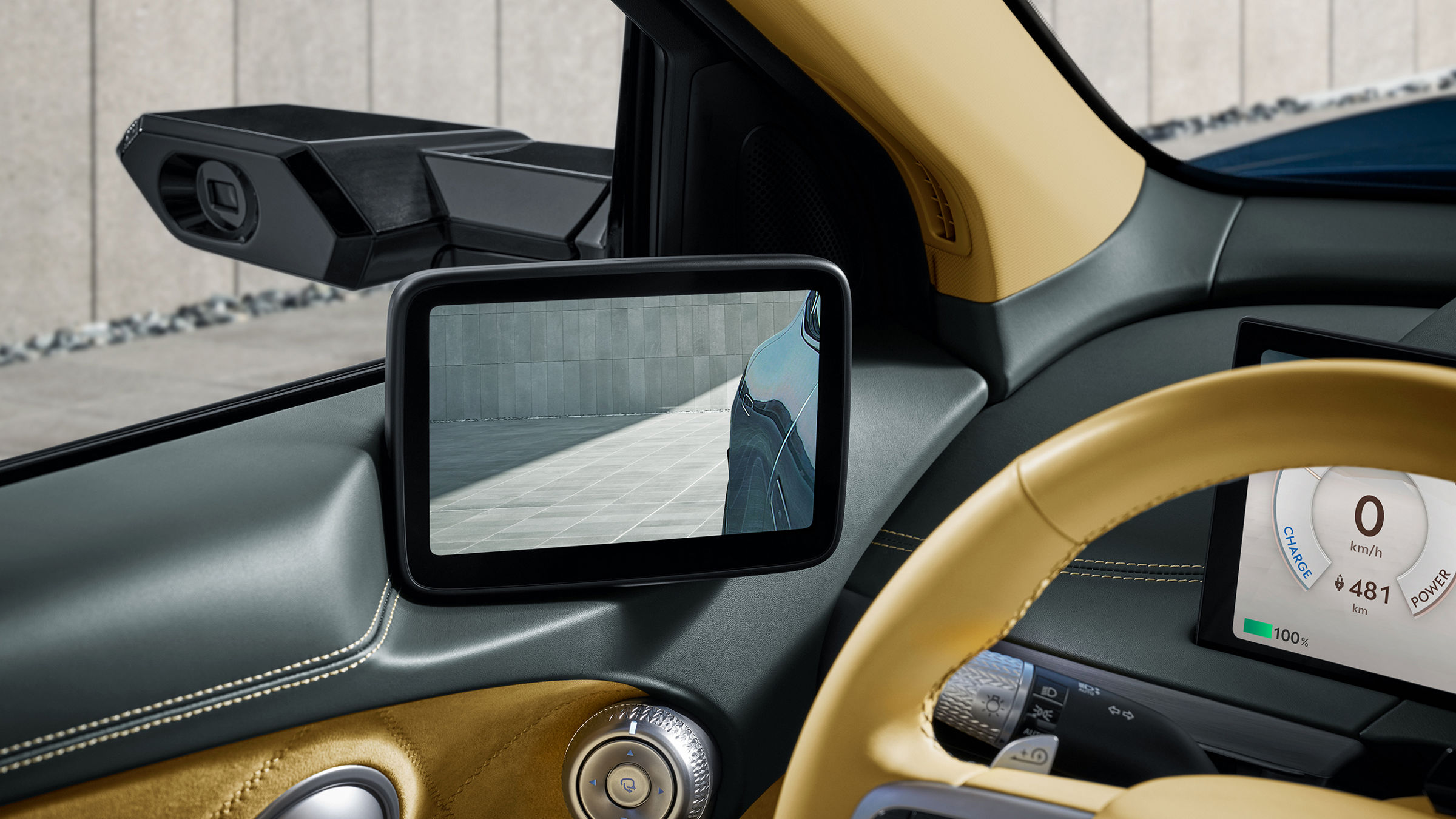 Digital wing mirrors are an option