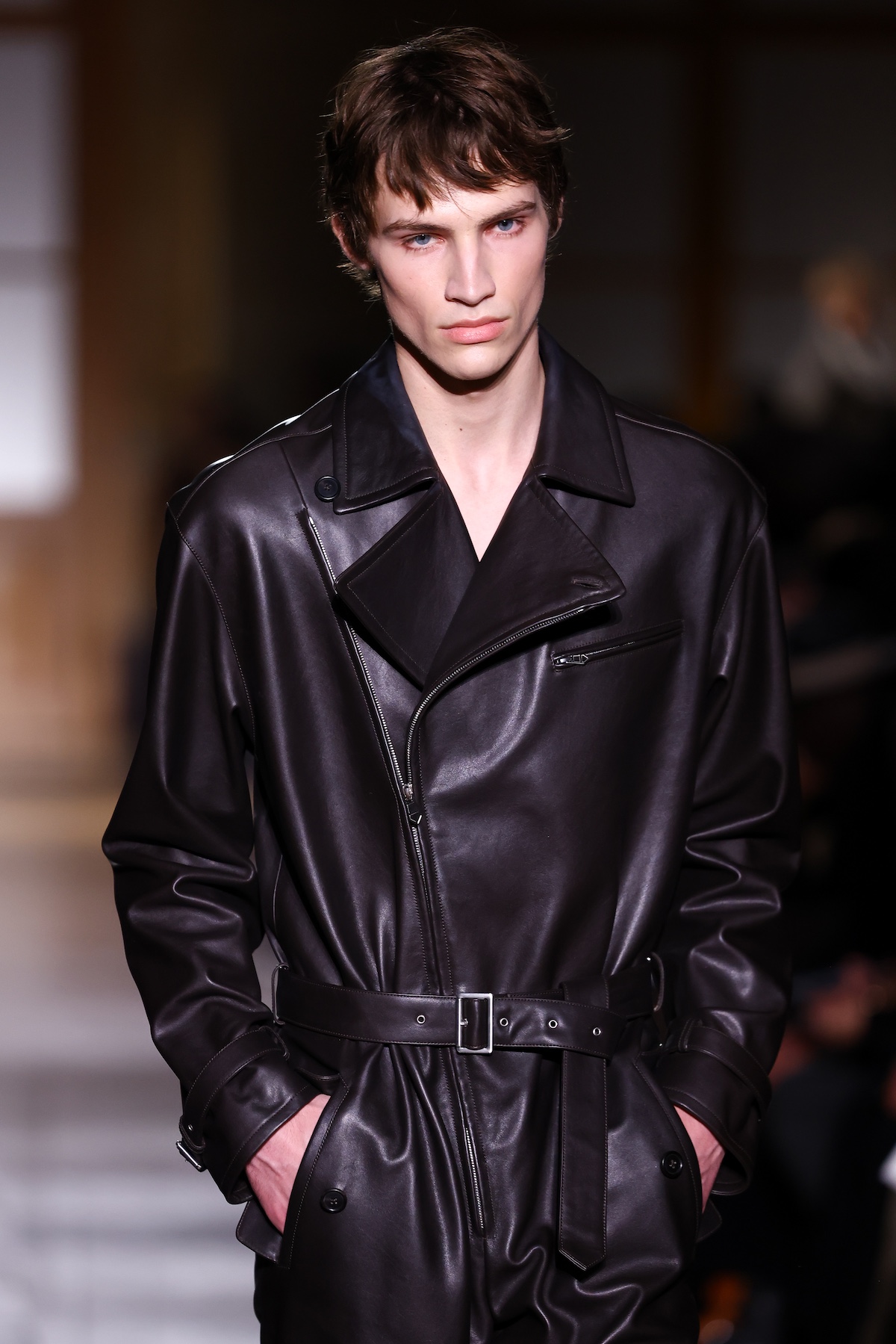 Veronique Nichanian at her A/W 206 final runway show for Hermes