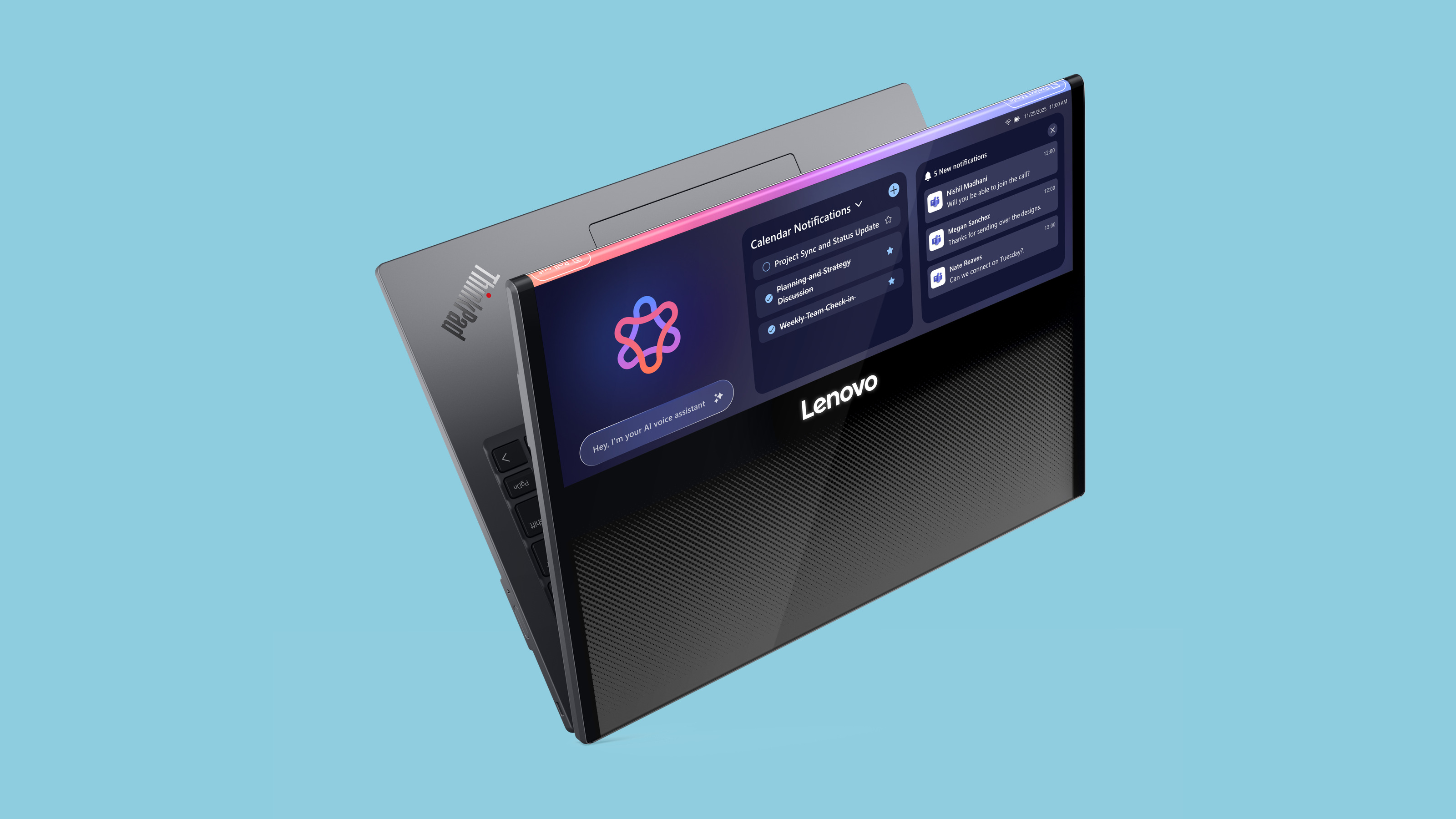 The XD Concept's screen 'folds' over the outside of the case