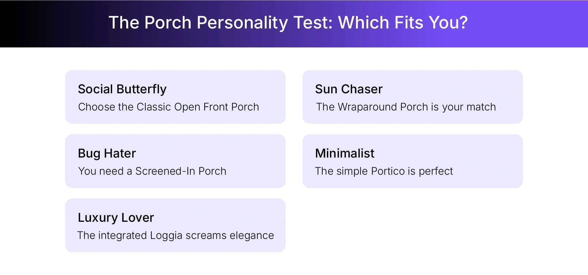 Which is the best porch plan for your project
