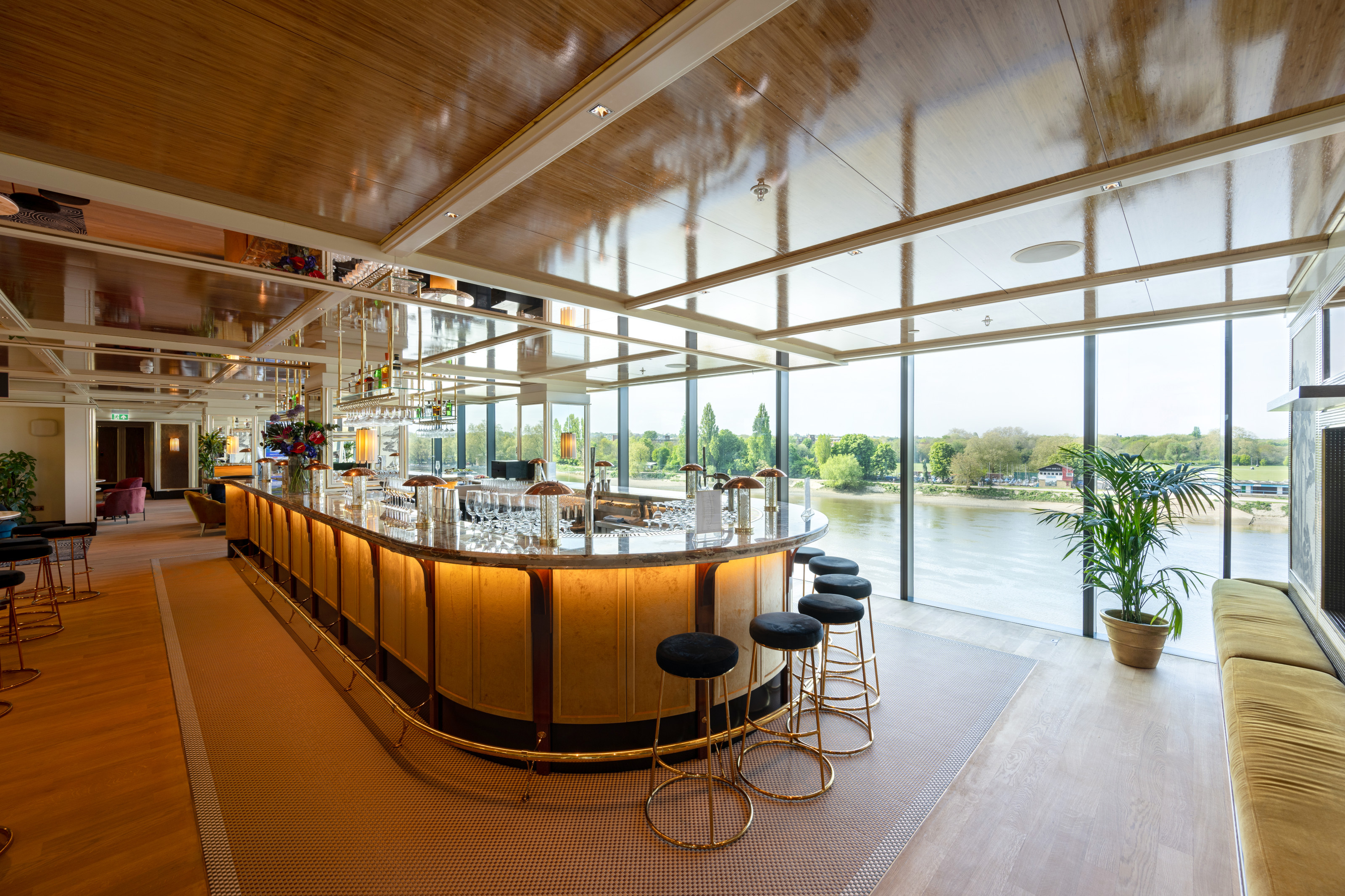 The Riverside Stand features interiors by Stuart Forbes Associates