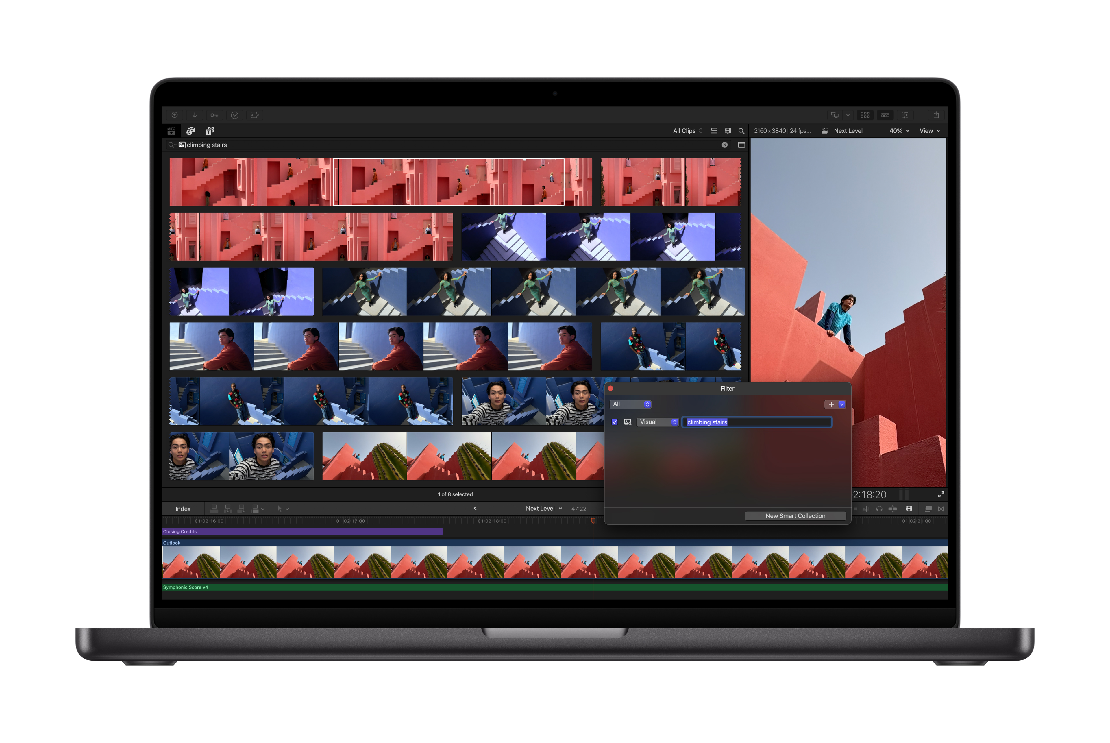 Final Cut Pro also contains a Visual Search function