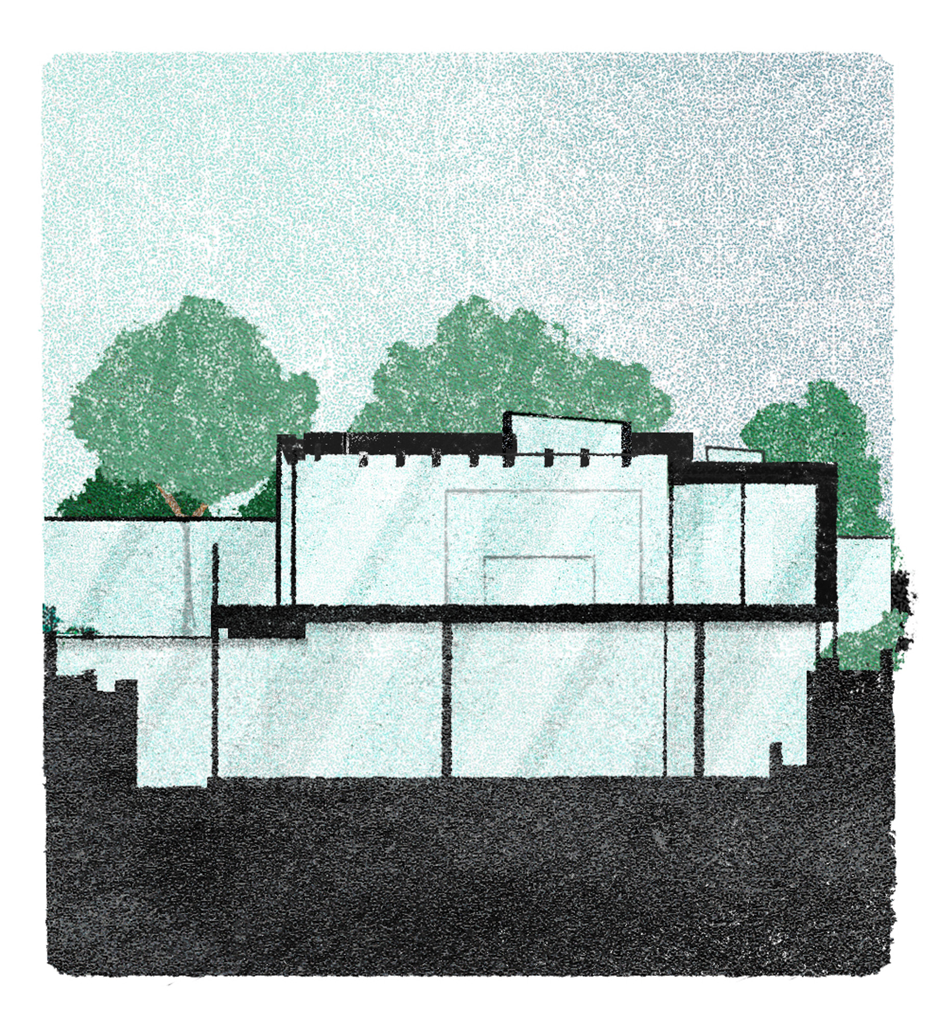 A simple print of the house