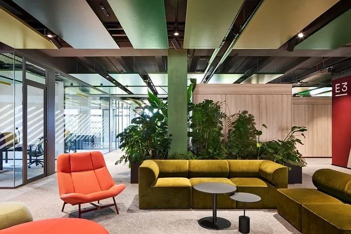 adaptive reuse office design brainhouse247 coworking space in laatzen 17