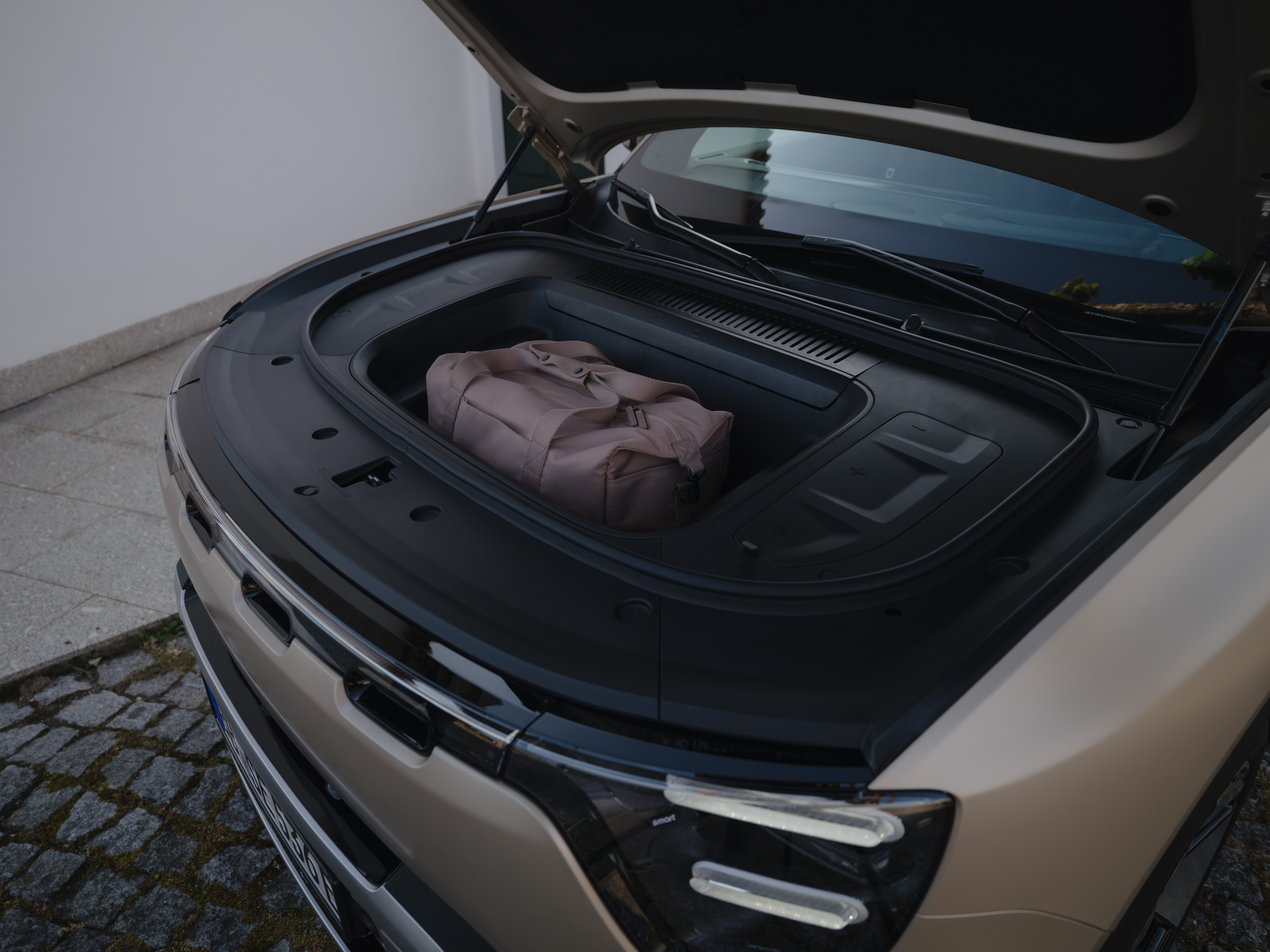 A handy frunk extends the #5's practicality