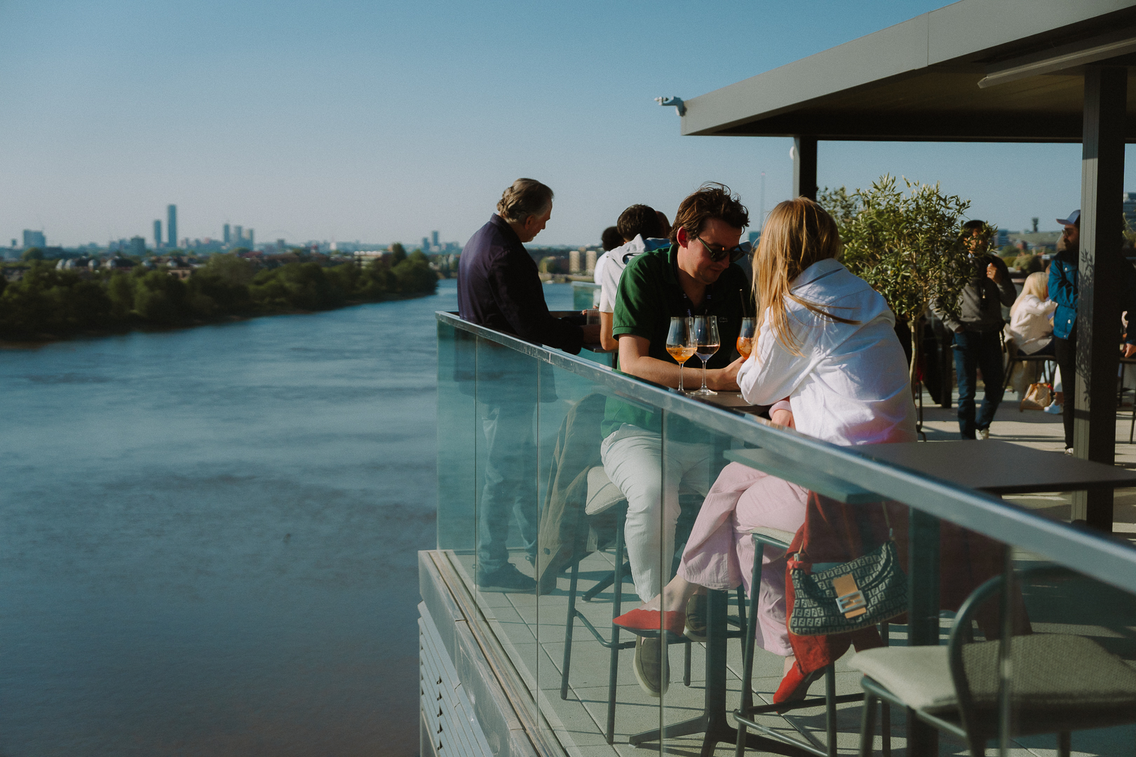 At high level, the new stand offers spectacular views of the Thames