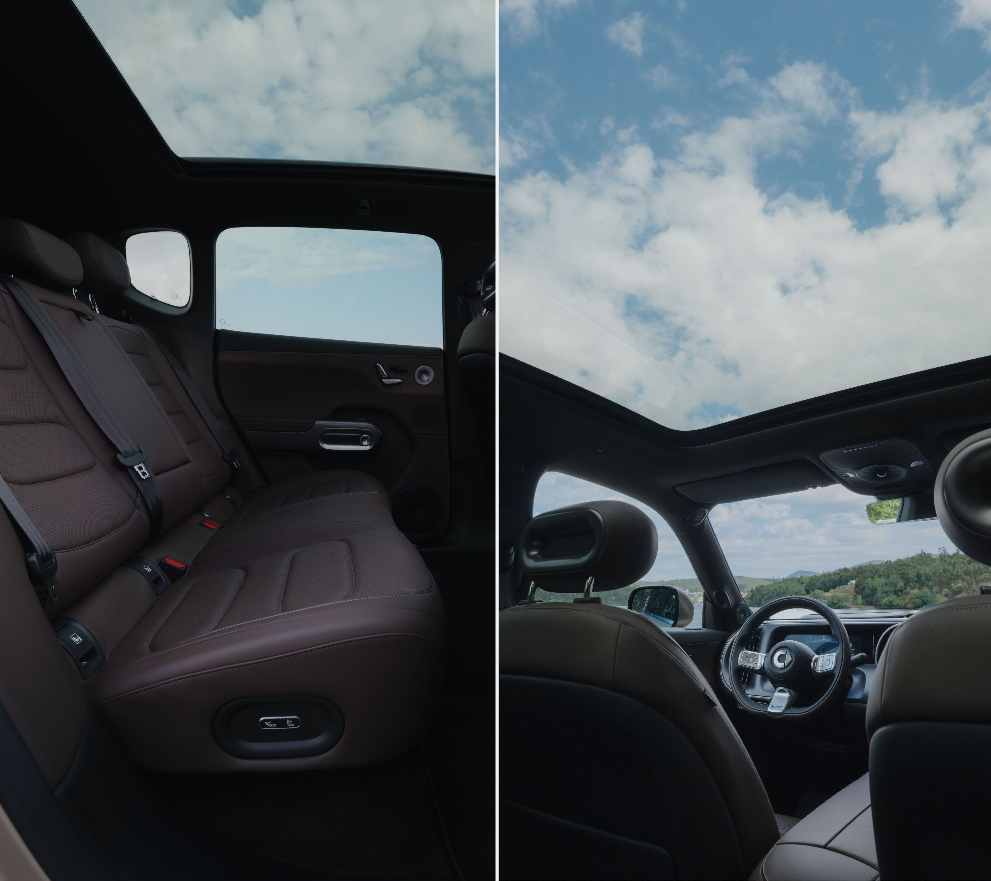 Details of the Smart #5's glazed roof