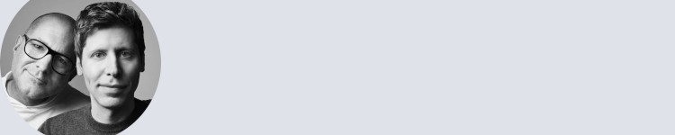 LoveFrom's Jony Ive with OpenAI's Sam Altman