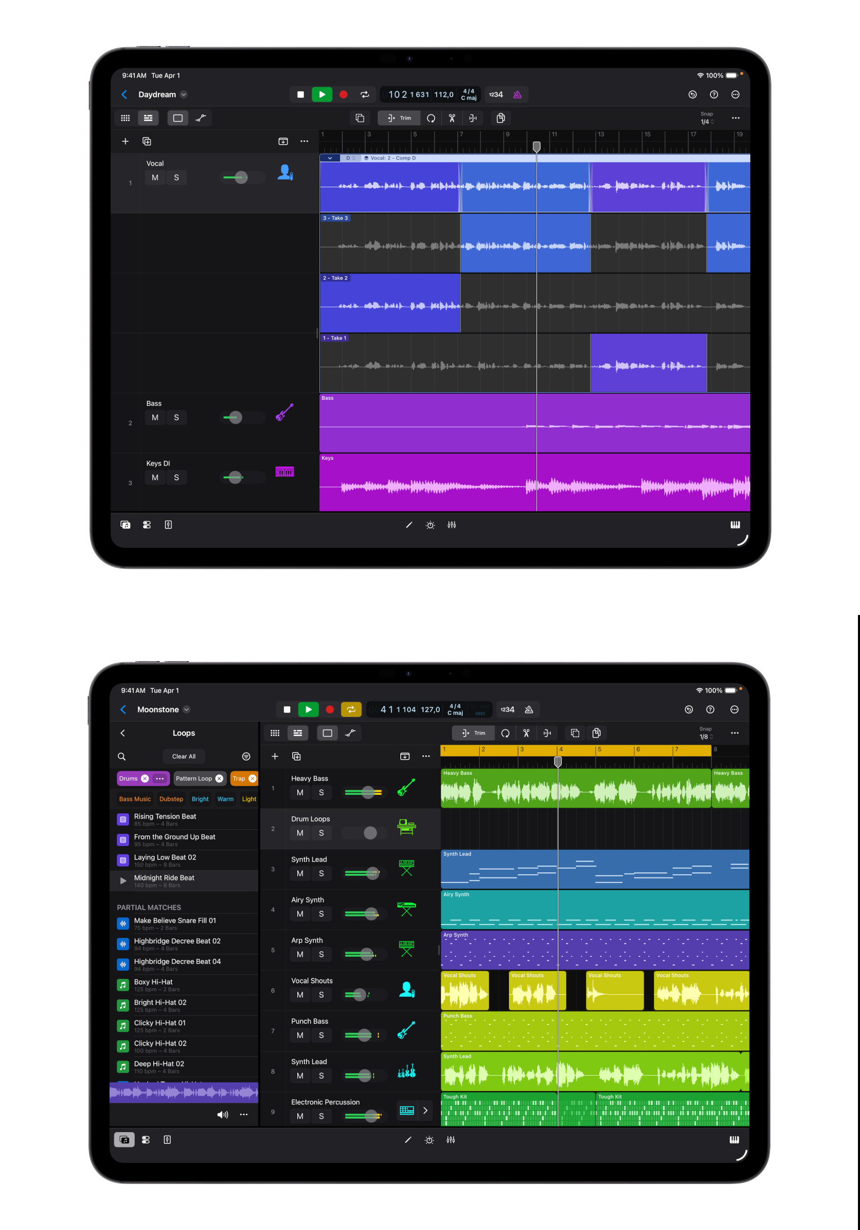 Logic Pro on the iPad
