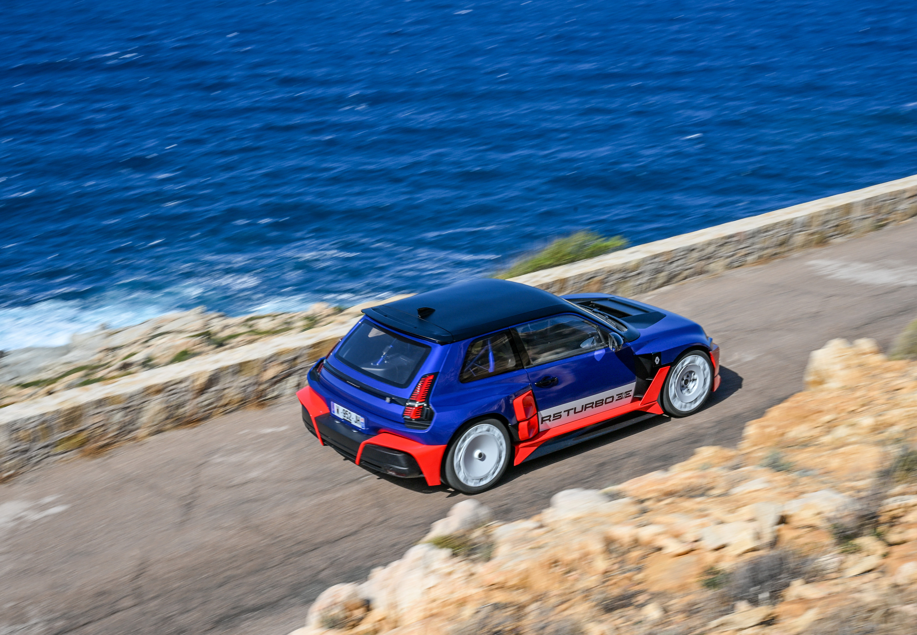 Renault 5 Turbo 3E at the historic Tour de Corse