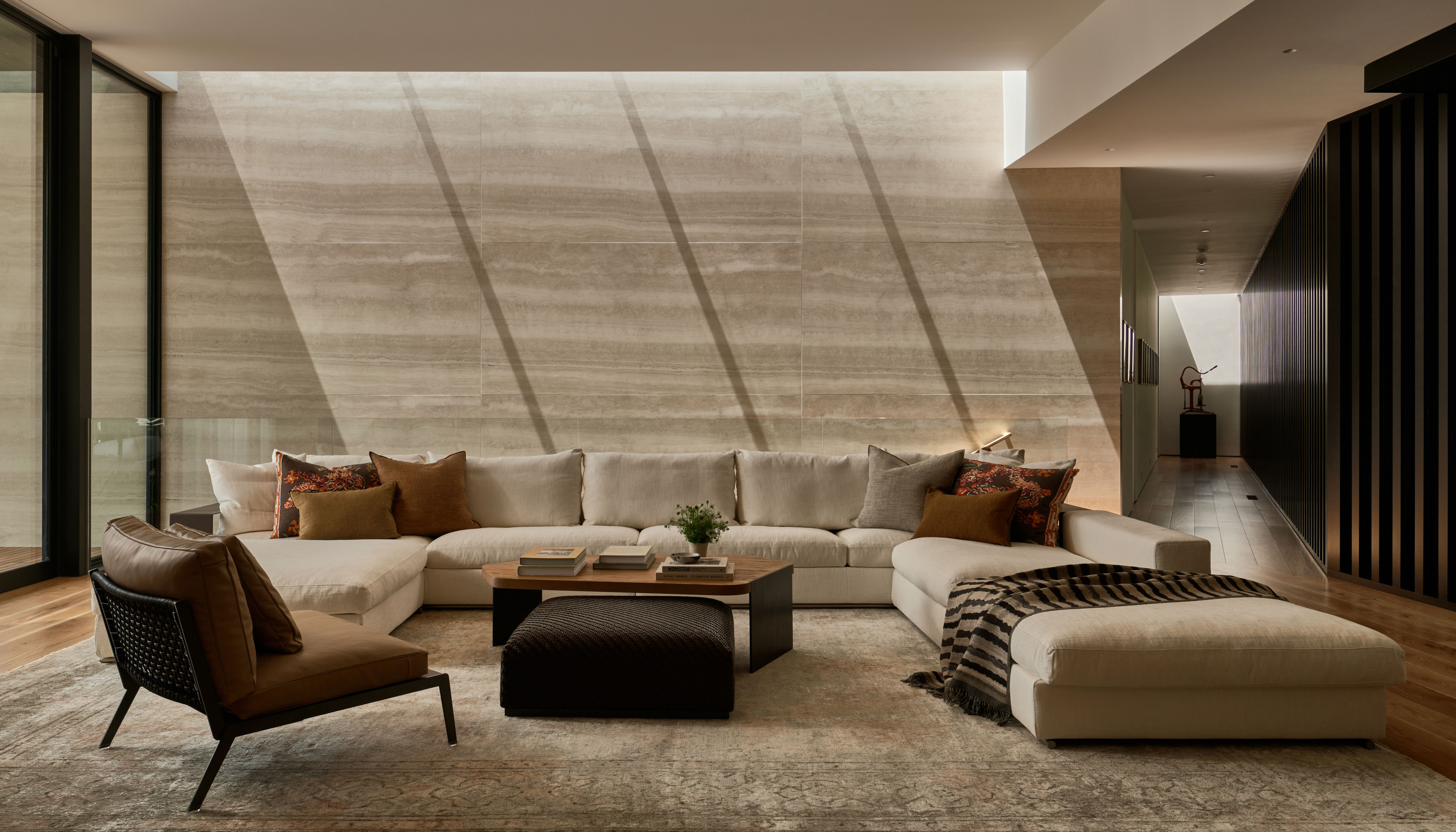 Flexform Groundpiece sofa in Kentfield, USA home