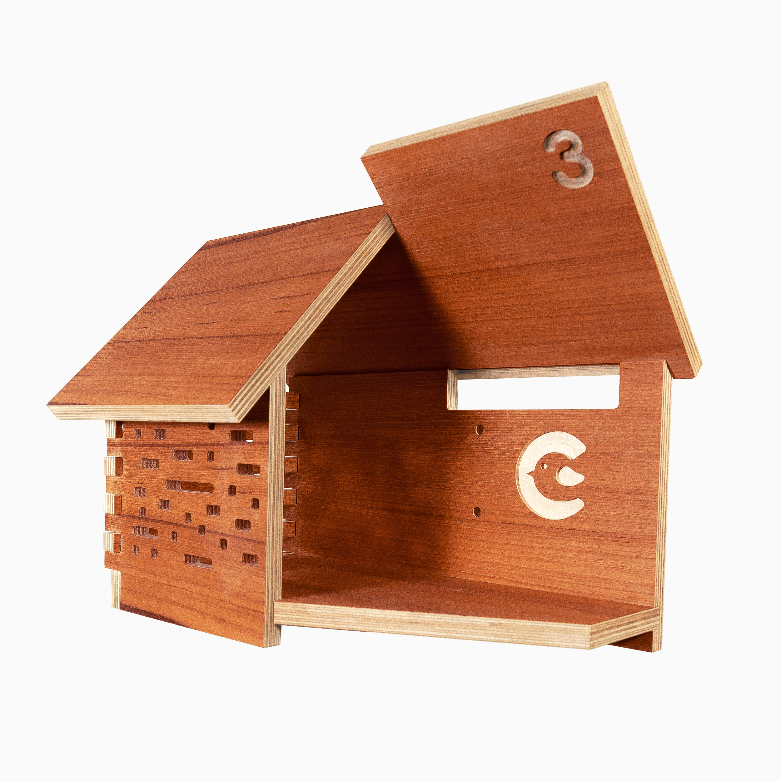 CHIRP BIRDHOUSES - ZUMTHOR 2-MAHOGANY