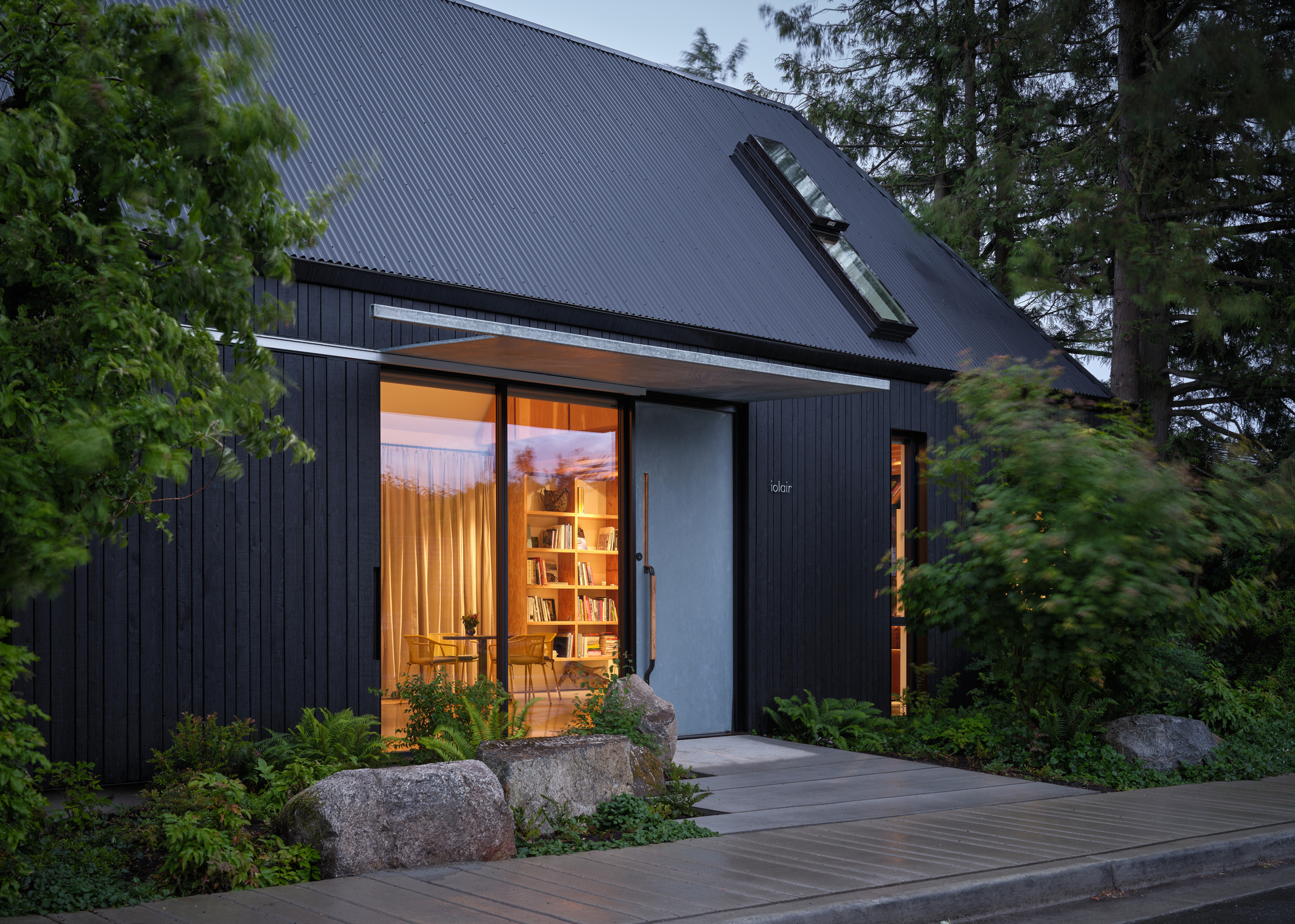 Looking into the main studio space at iolair