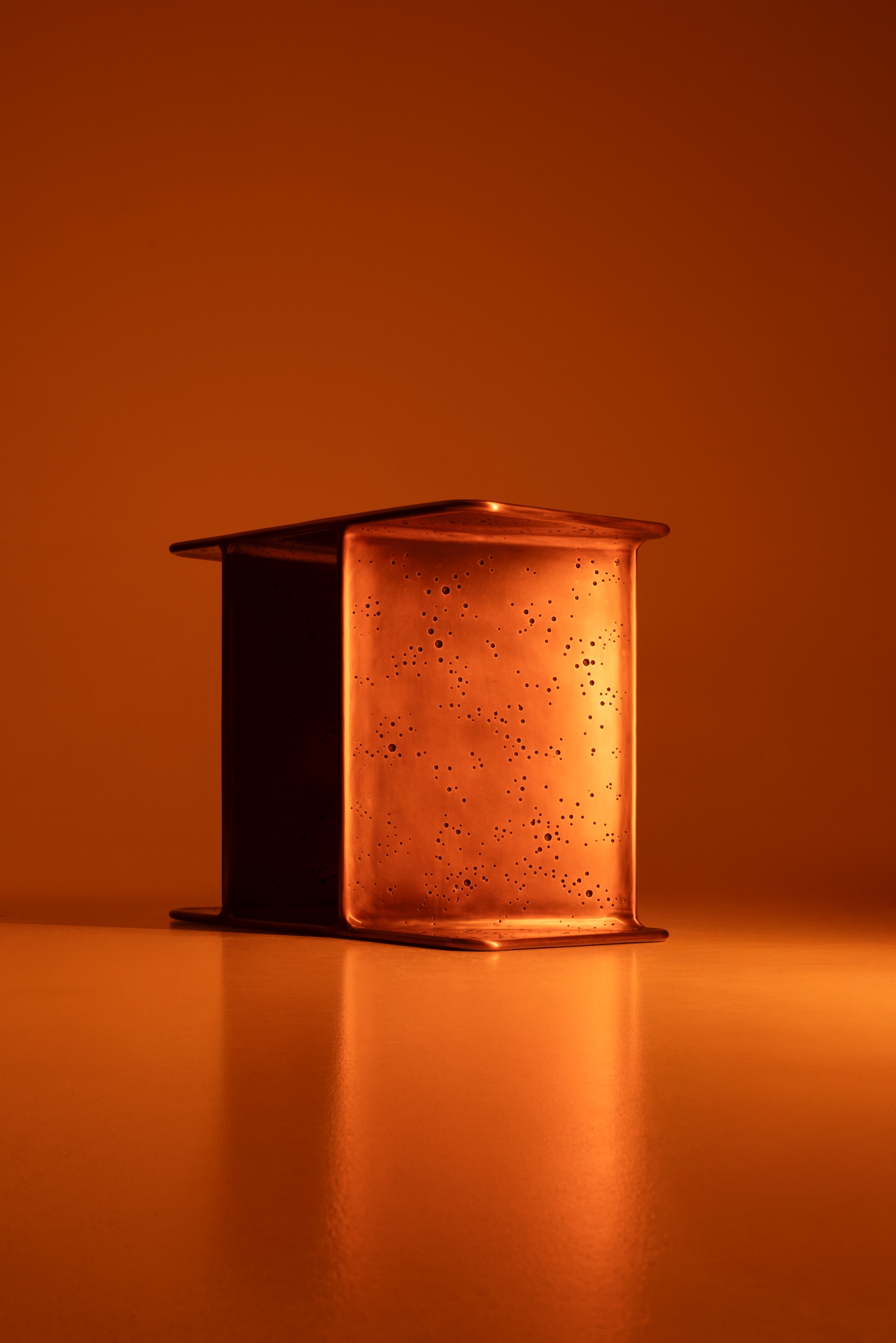 Furniture under coloured lights