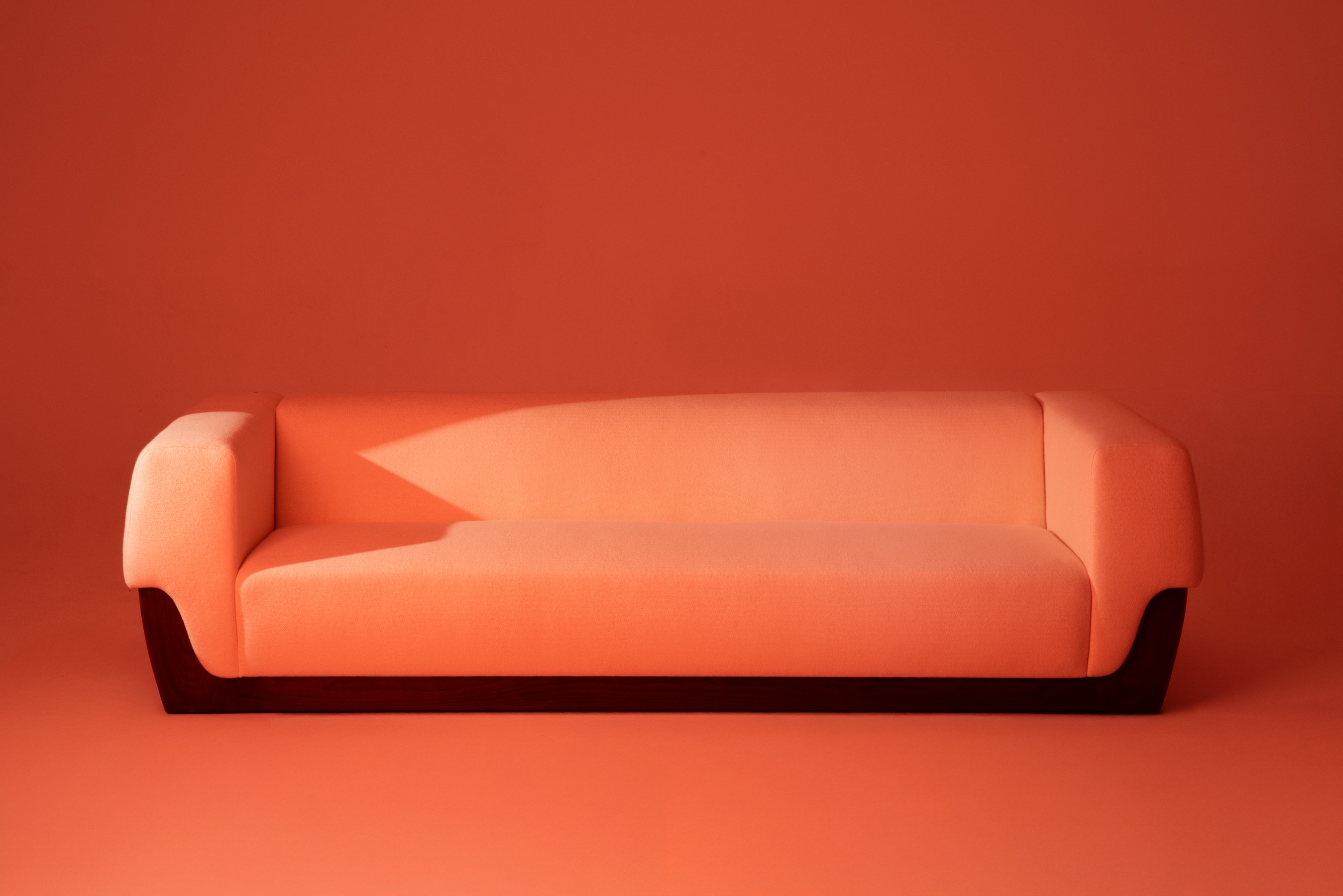 Furniture under coloured lights