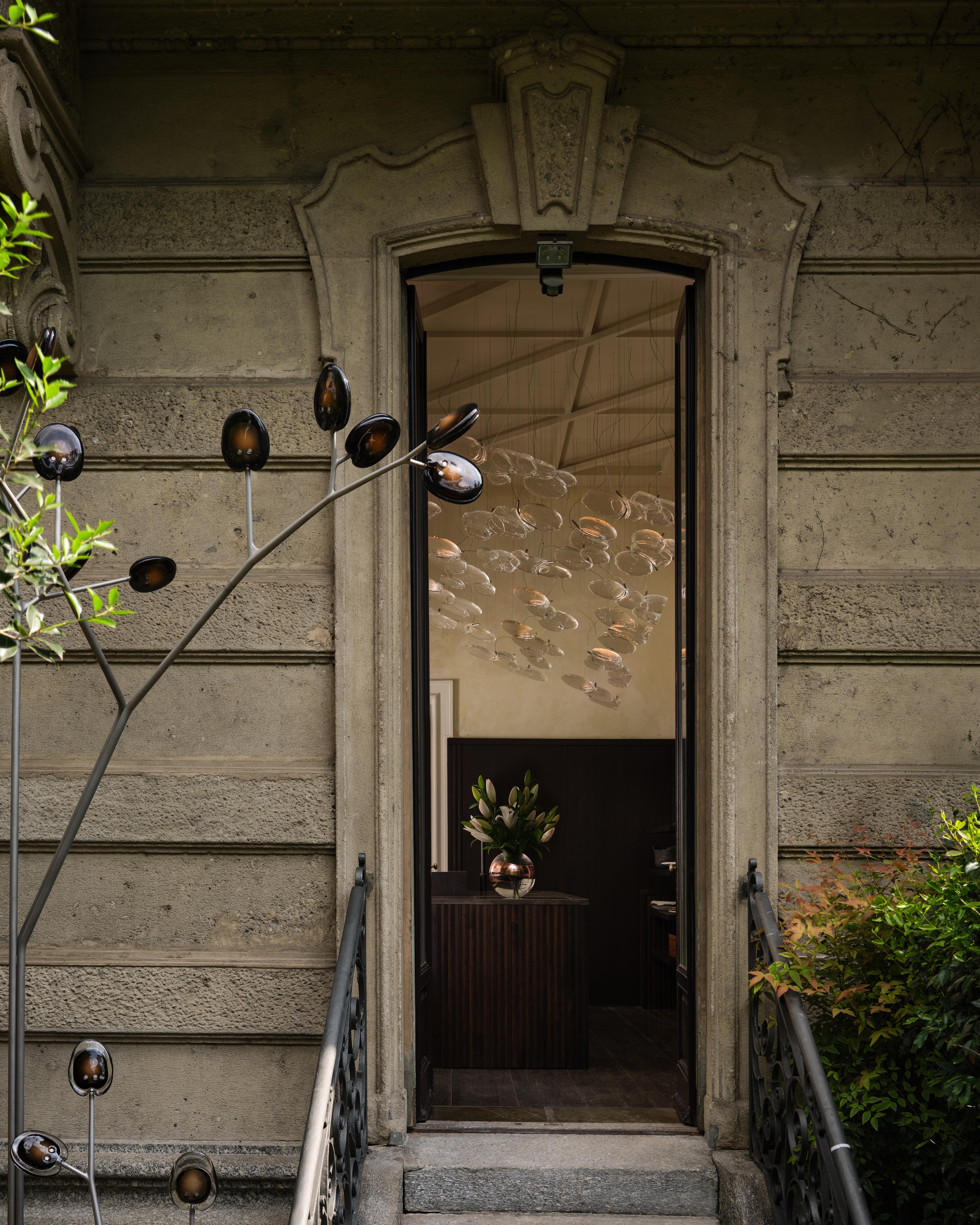 light installation in Milanese interior