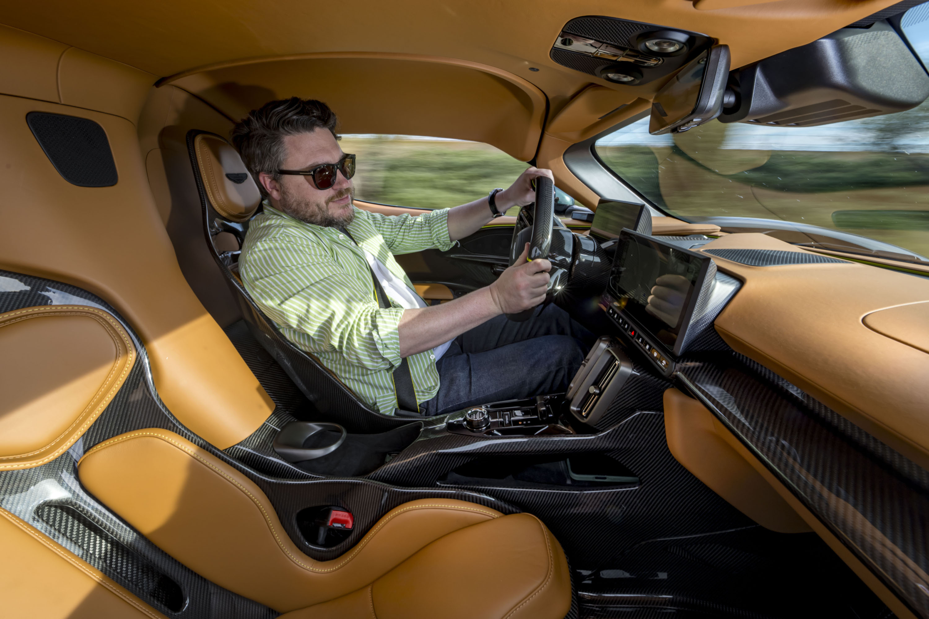 The author ensconced within the Valhalla cockpit