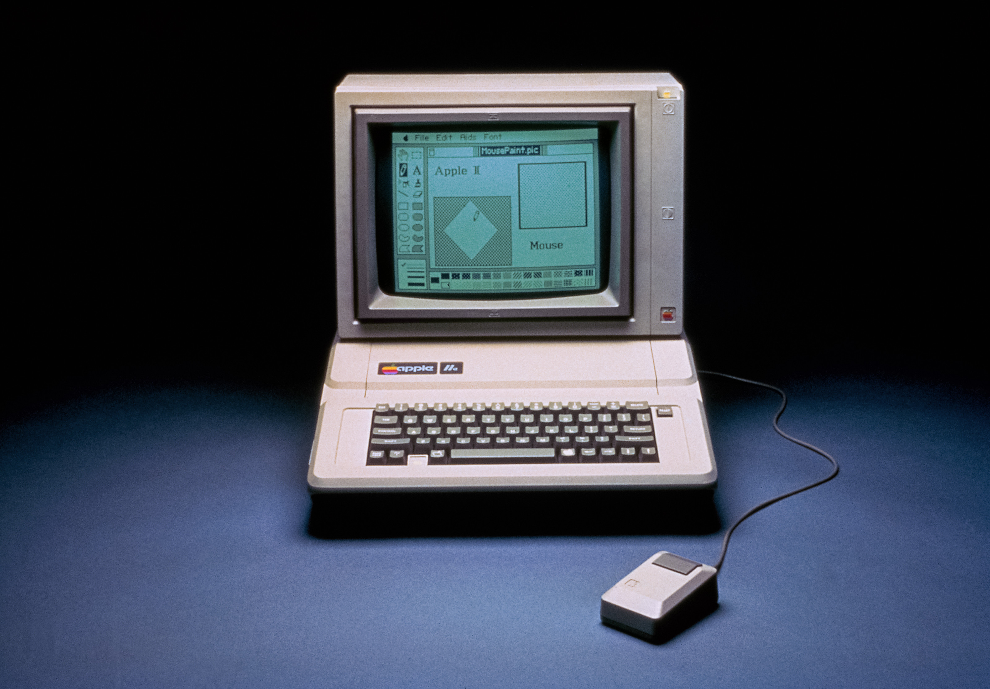 The Apple II, introduced in 1977