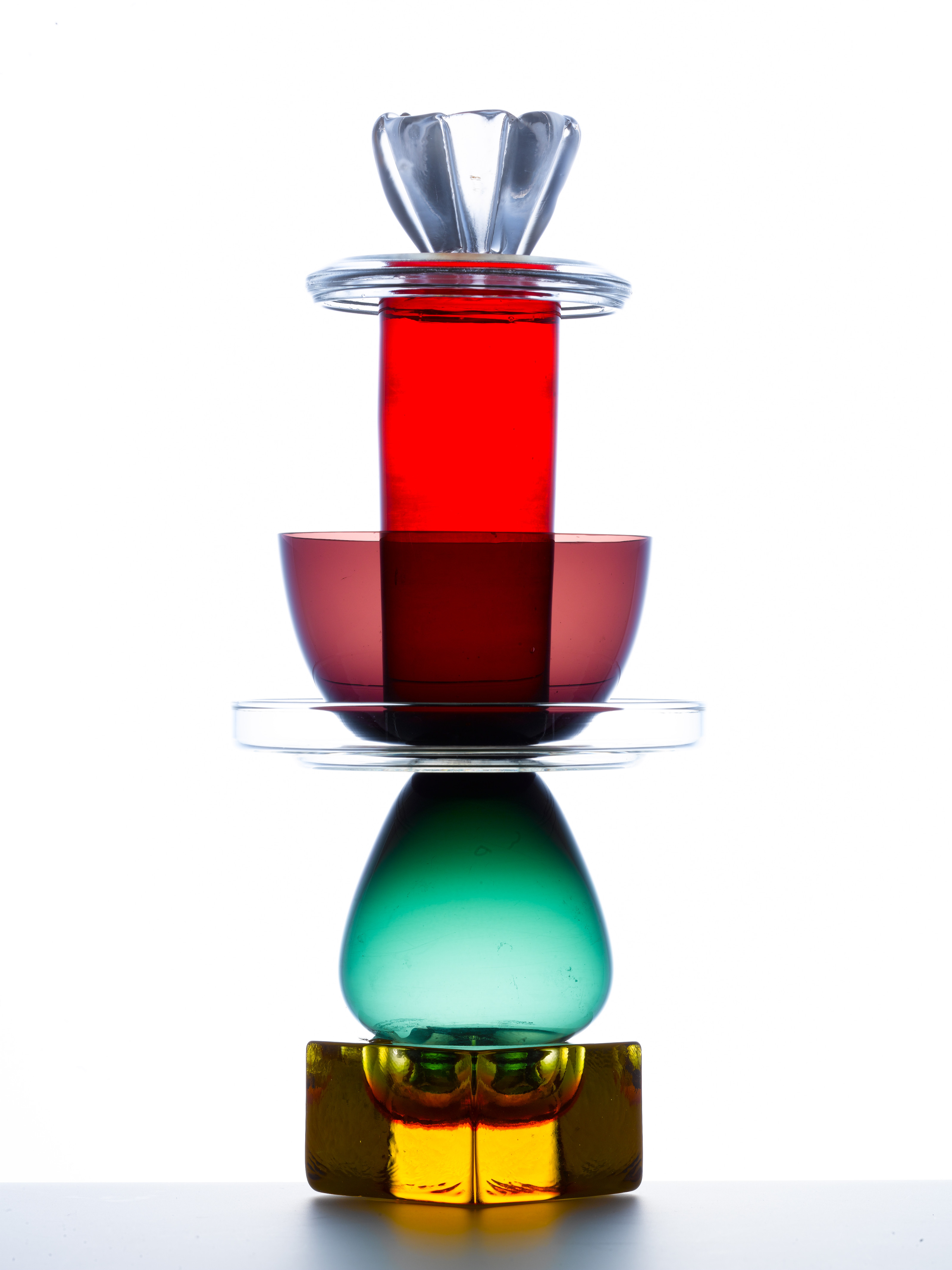 One of Hansen's glass collages