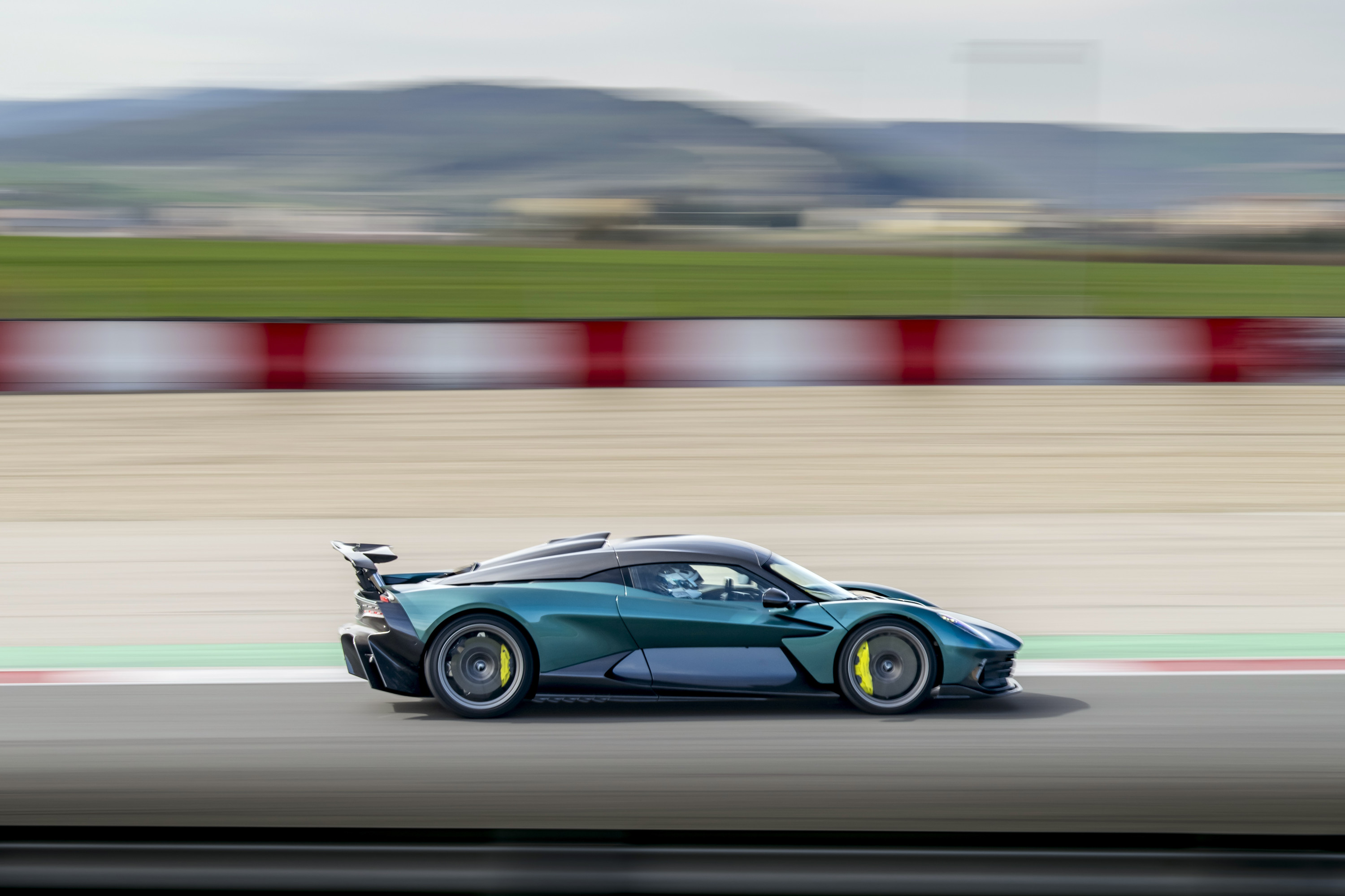 Aston Martin Valhalla on the track