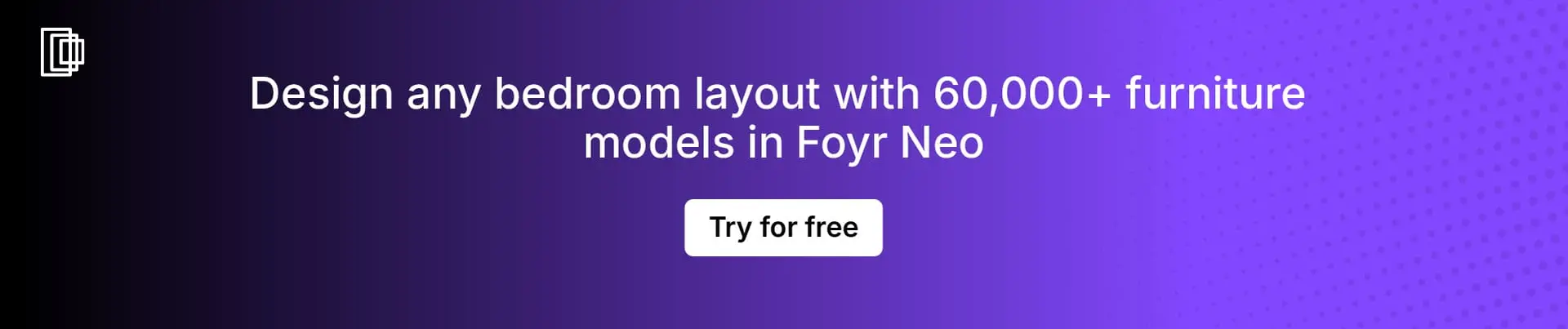 Use drag-and-drop furniture placement tool in Foyr Neo to create a bedroom floor plan