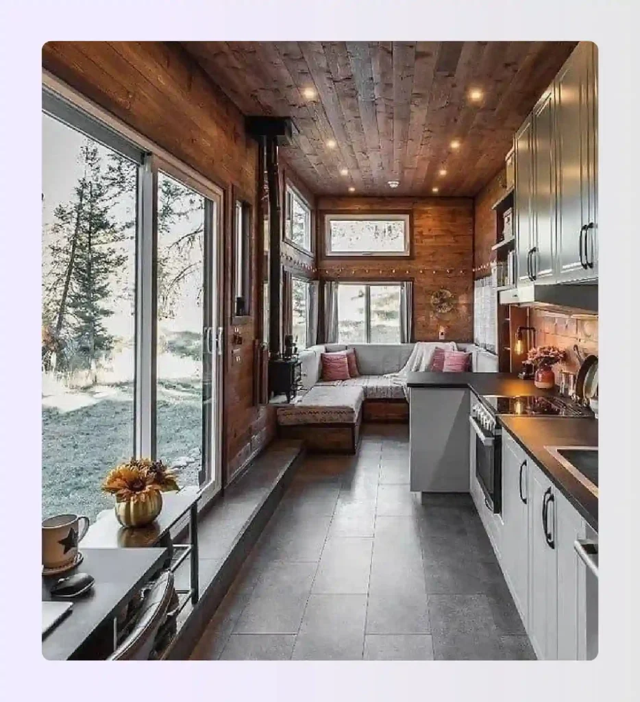 Wide-body luxury tiny home with full-size kitchen 
