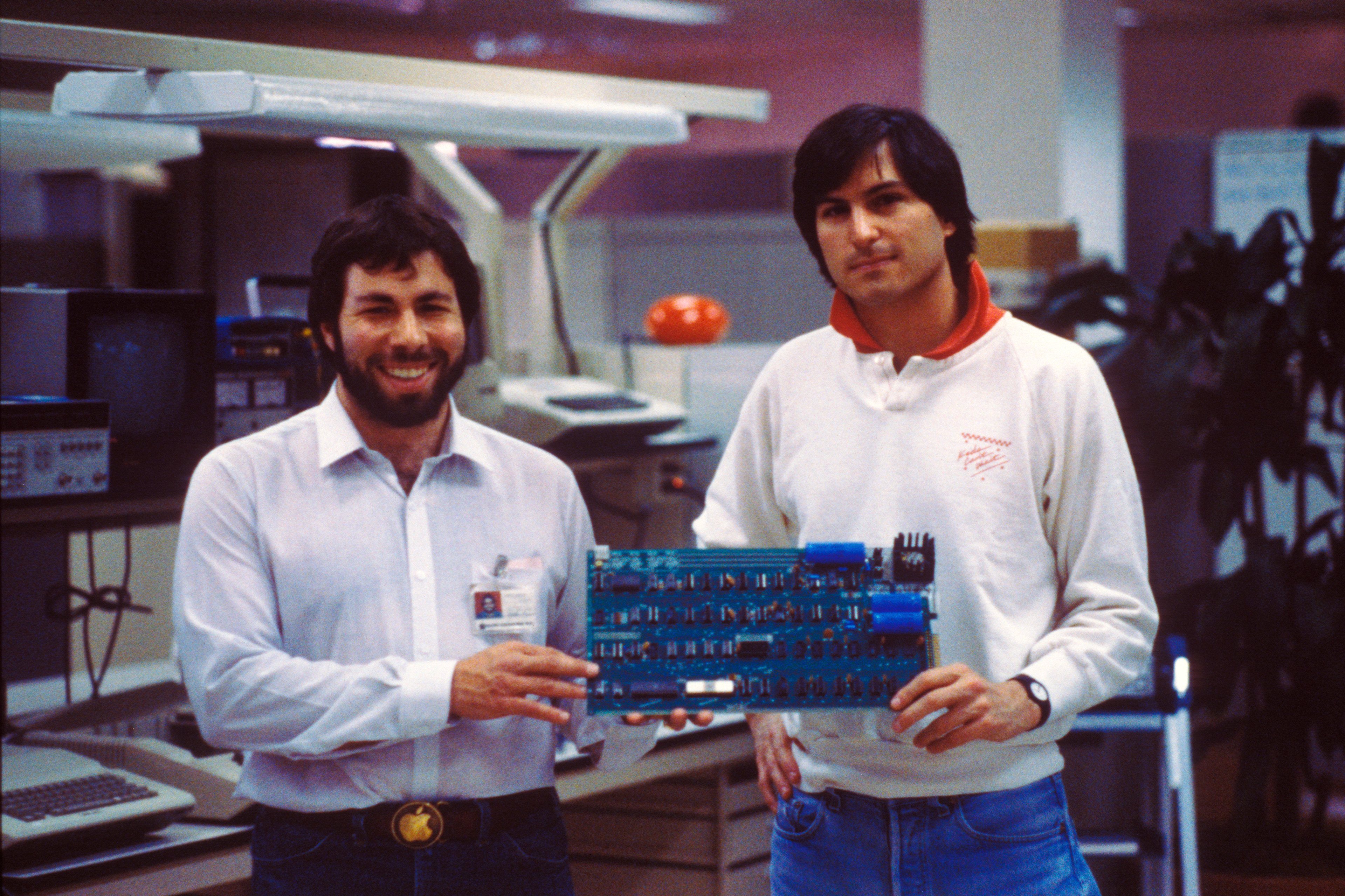 Steve Wozniak and Steve Jobs